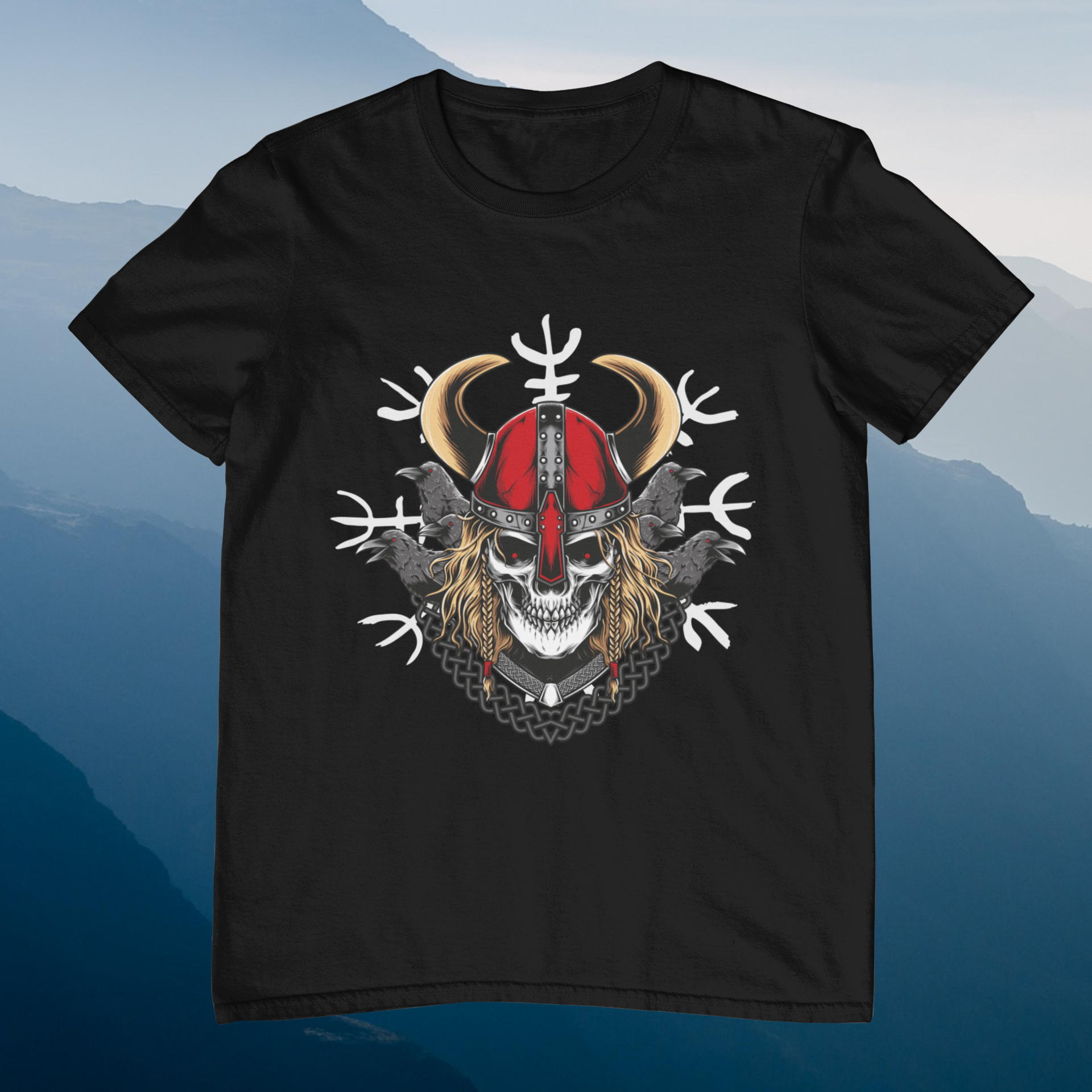 Nome do produto: Camisa Viking e Corvos