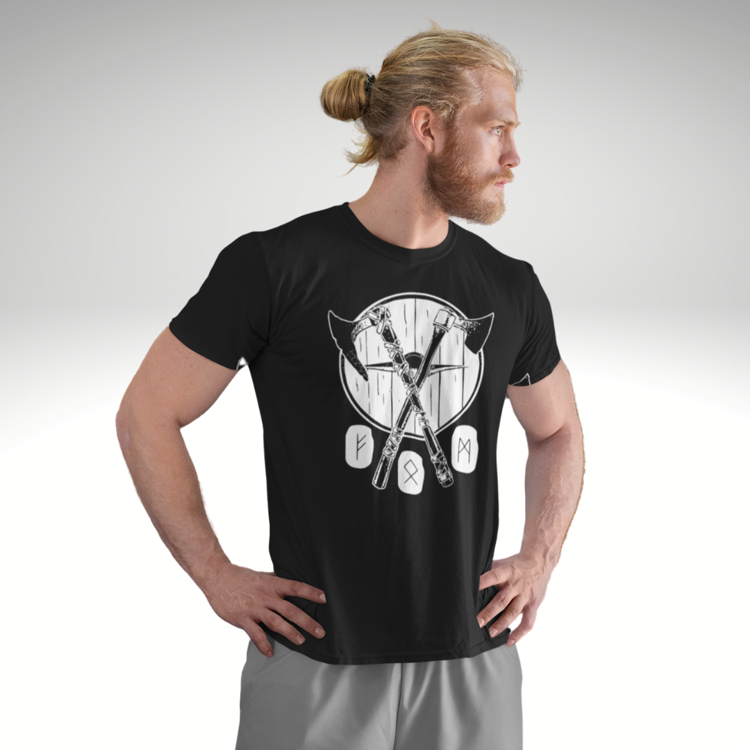 Nome do produto: Camisa Escudo e Machados