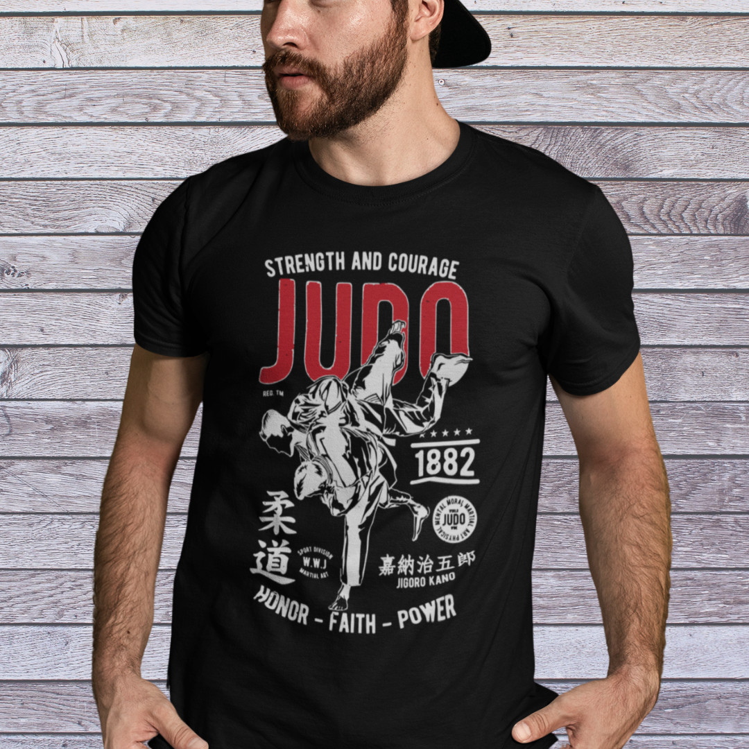 Nome do produto: Camisa Judo Strength and Courage