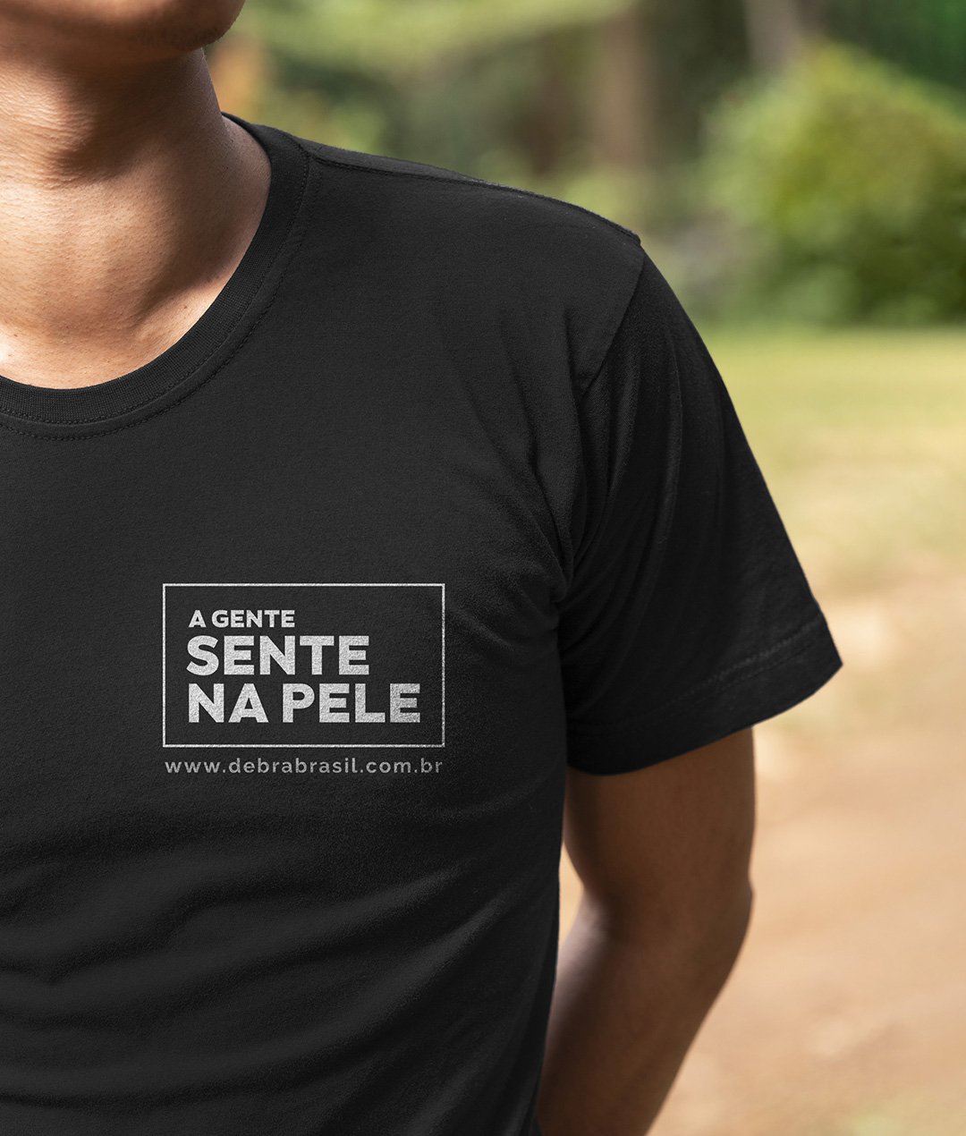 Camiseta A Gente Sente na Pele
