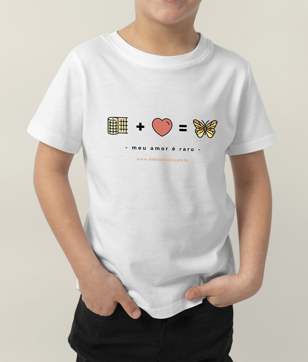 Camiseta Infantil Meu Amor é Raro - 2 a 8 anos 