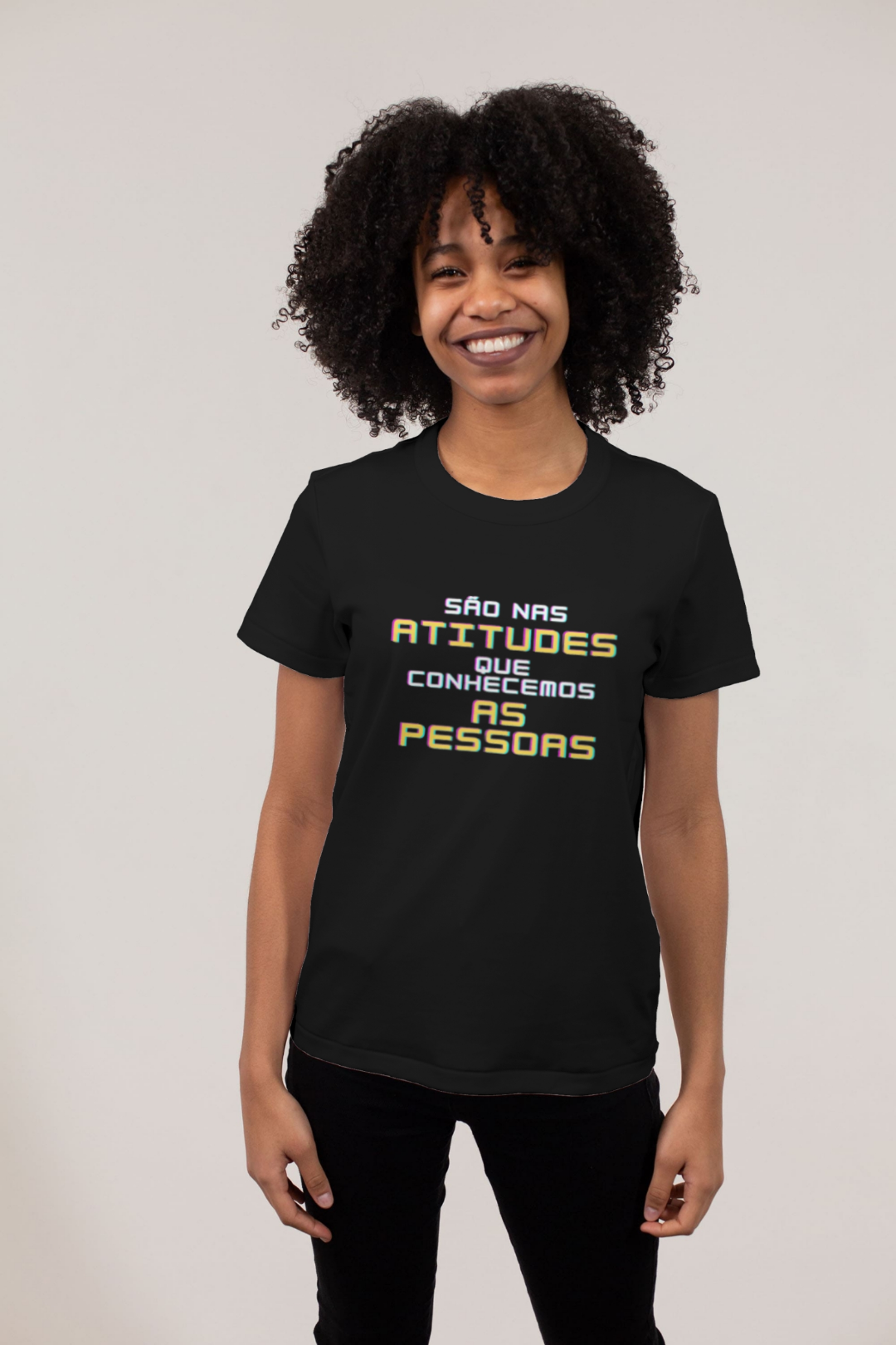 Nome do produto: Camisa T-shirt Baby Look Quality - ATITUDES