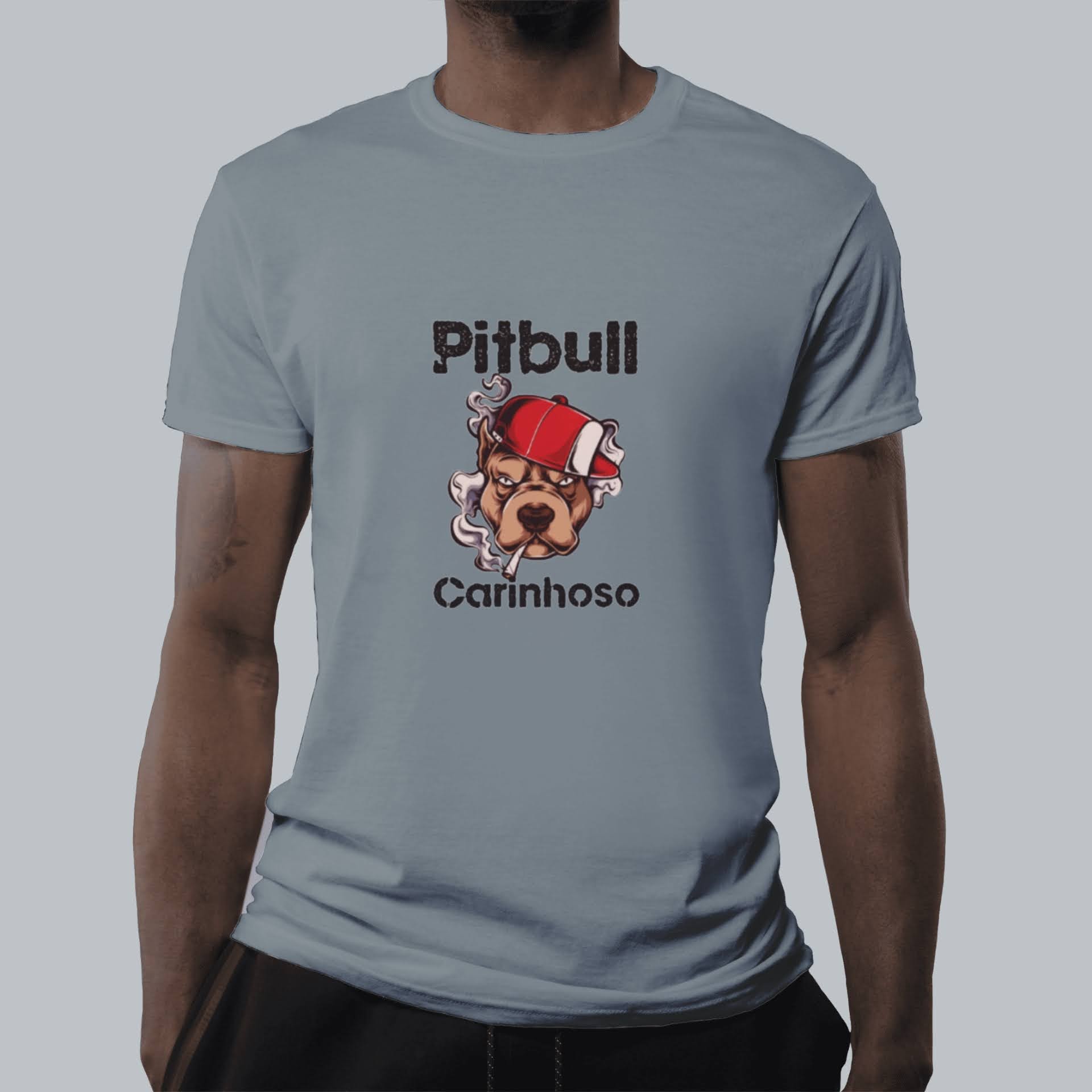 Nome do produto: CAMISETA - PITBULL CARINHOSO