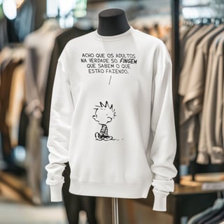 CALVIN & HAROLDO - TIRINHAS [MOLETOM UNISSEX]