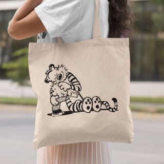 CALVIN & HAROLDO - ABRAÇO P&B [ECO BAG]