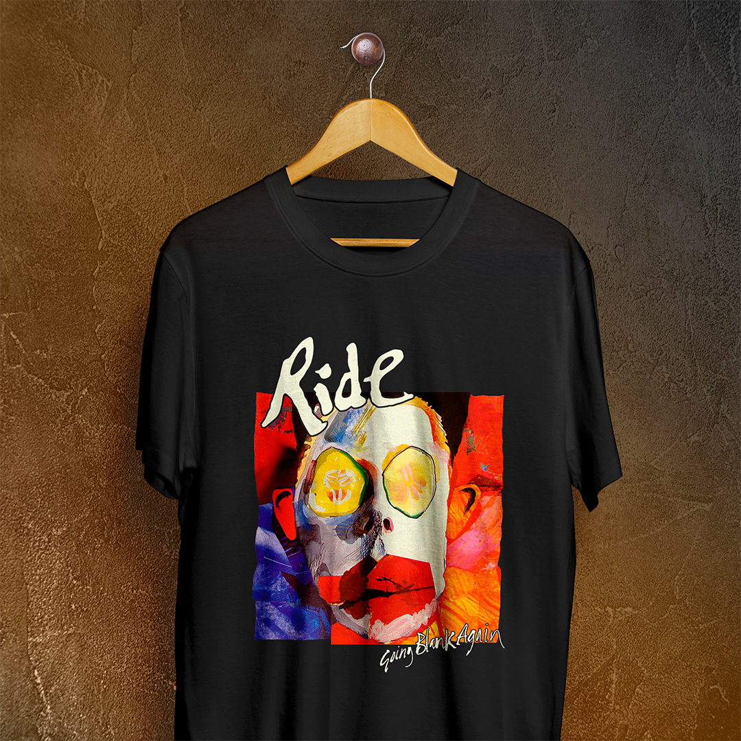 Camiseta Ride - Going Blank Again - Logo Branco