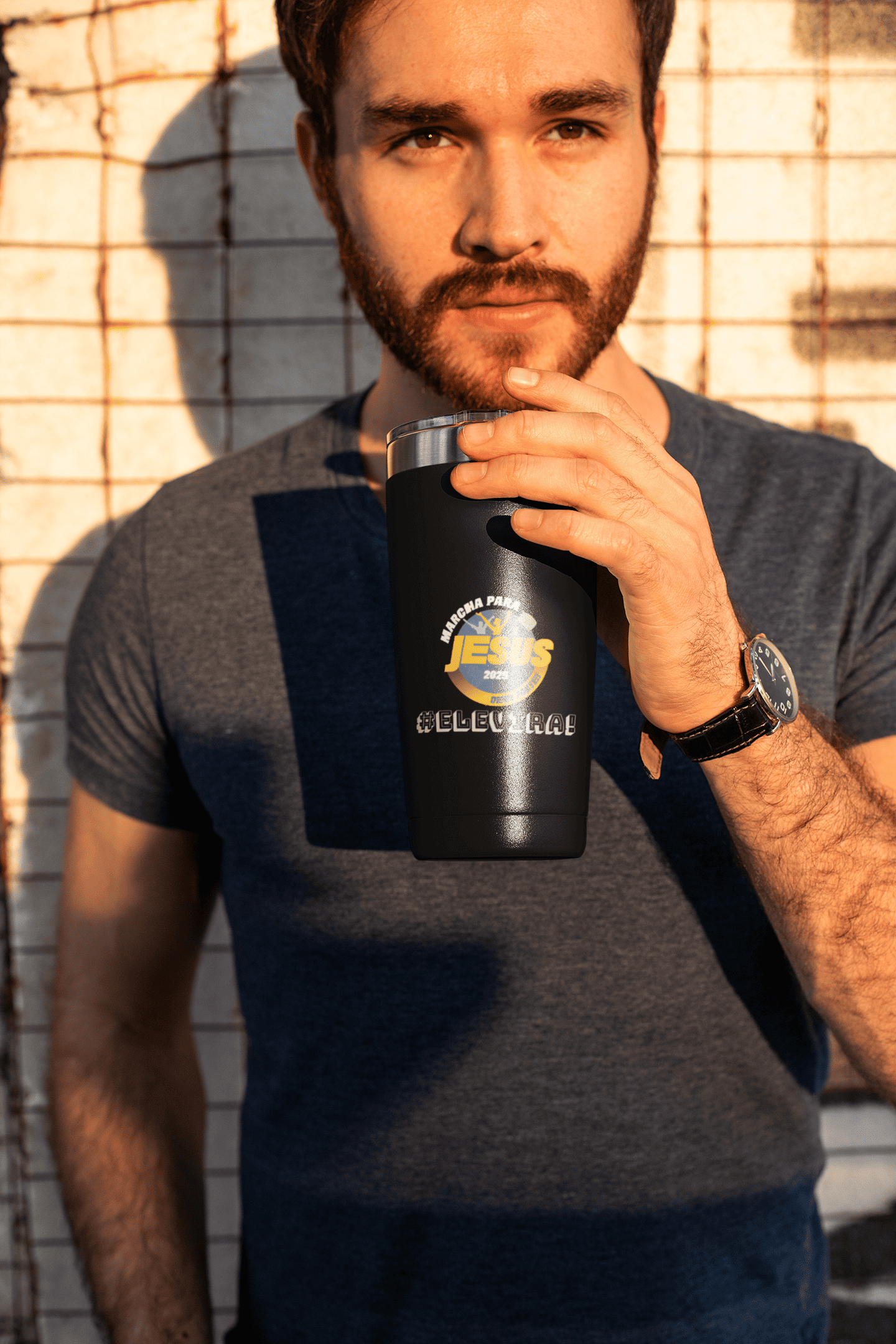 Copo Térmico Oficial #EleVirá – Marcha Para Jesus 2025