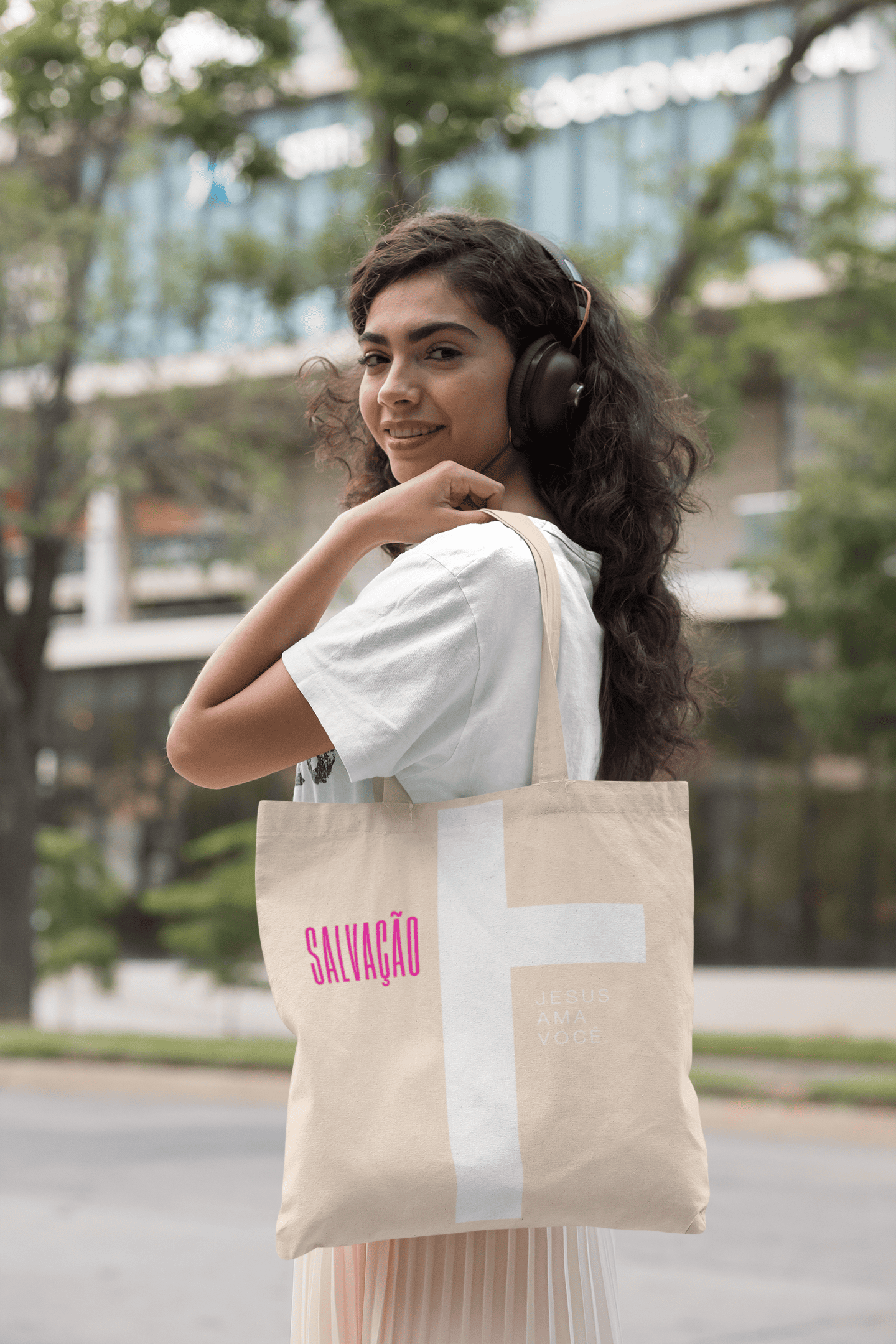 Eco Bag Grande – Marcha Para Jesus 2025 - Frente & Verso