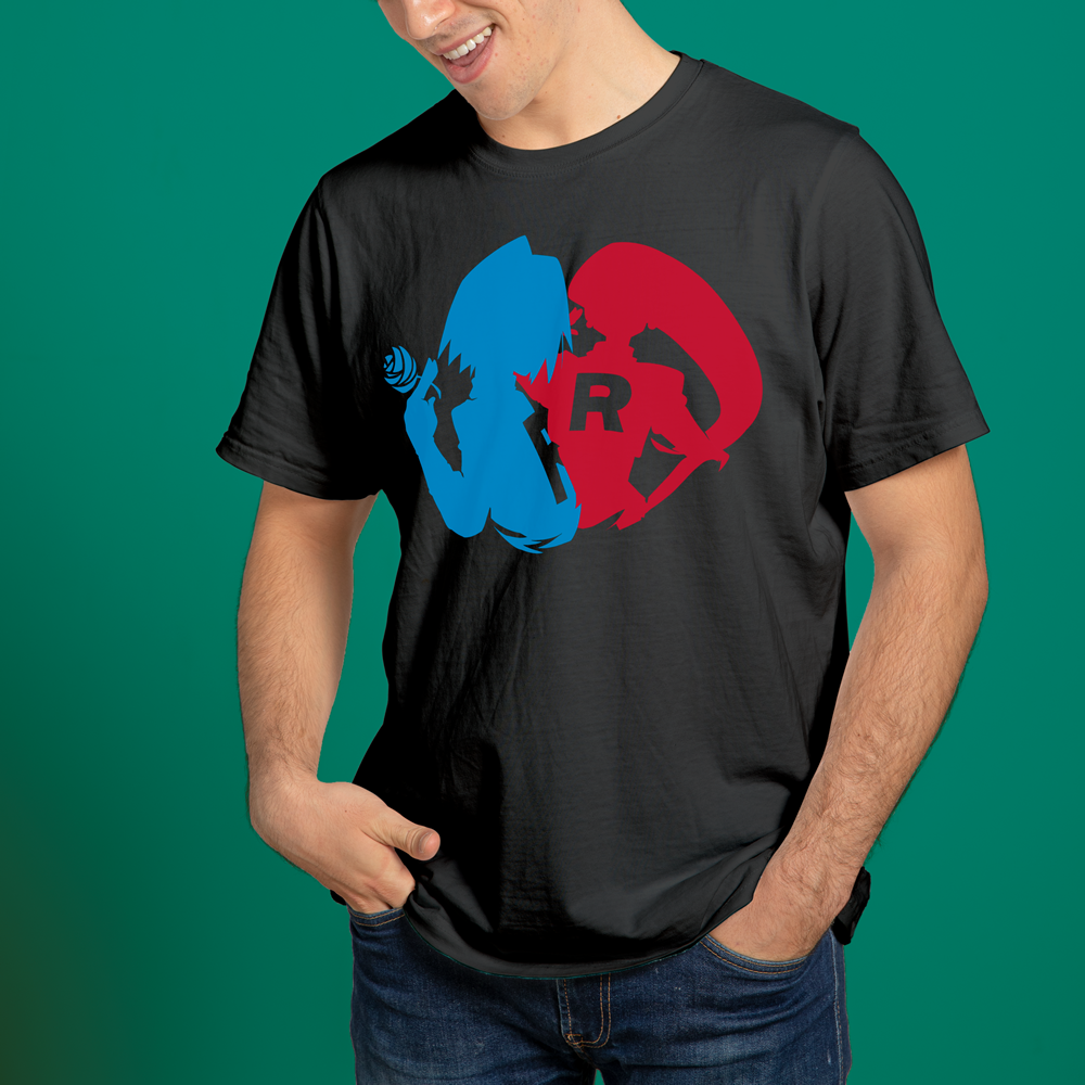 Nome do produto: CAMISETA Encrenca em Dobro Equipe Rocket