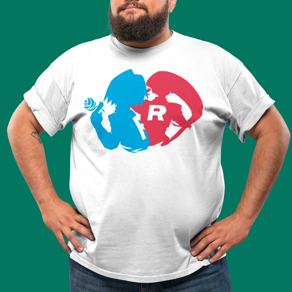Nome do produto: CAMISETA PLUS SIZE Encrenca em Dobro Equipe Rocket