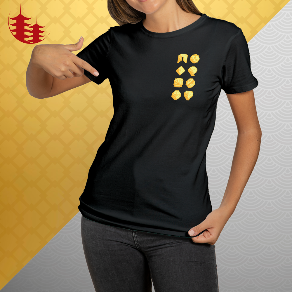 Nome do produto: CAMISETA BABY LONG Insígnias de Johto - IndigoCon GS