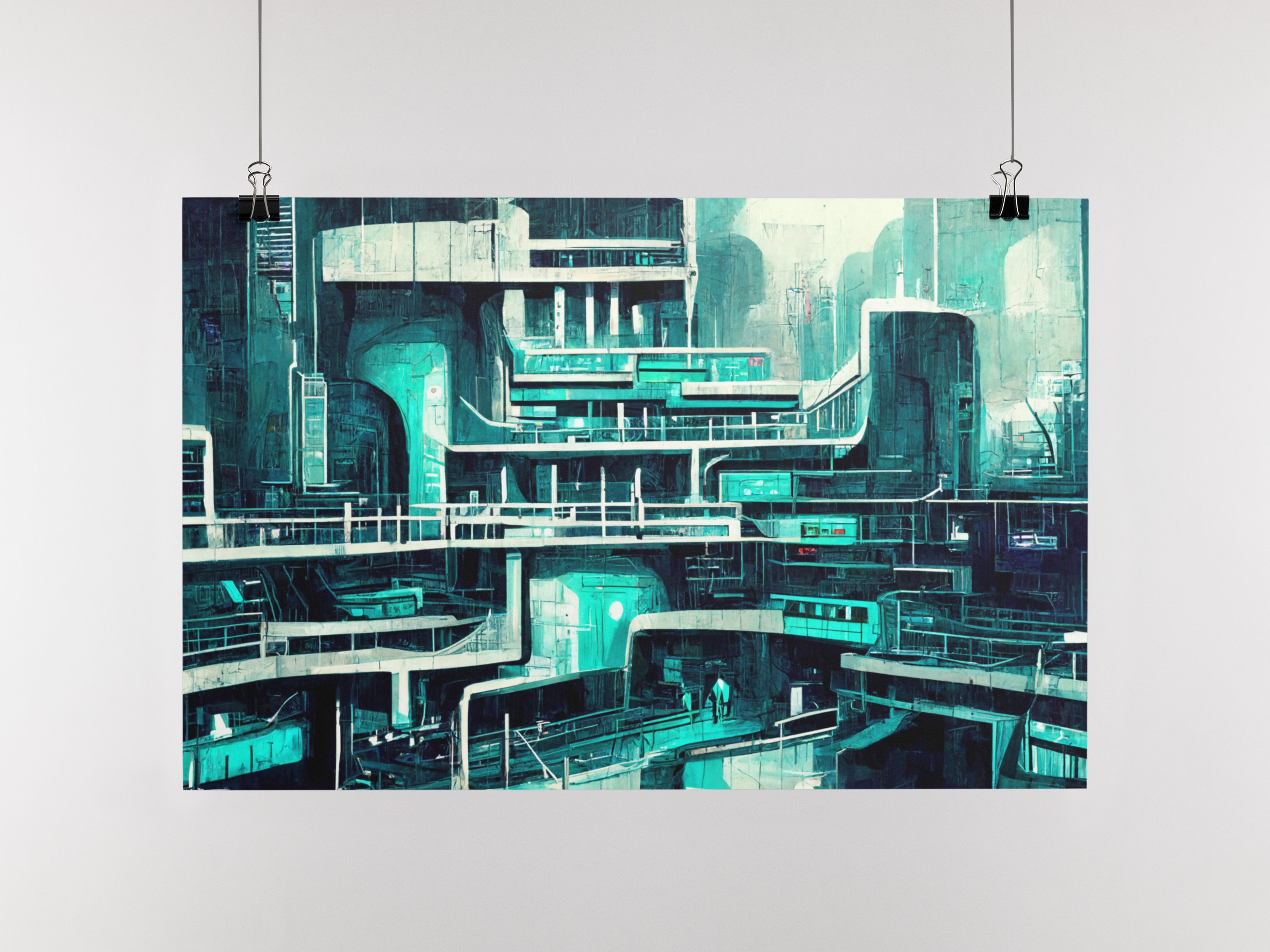 Nome do produto: Poster Cidade Futurista