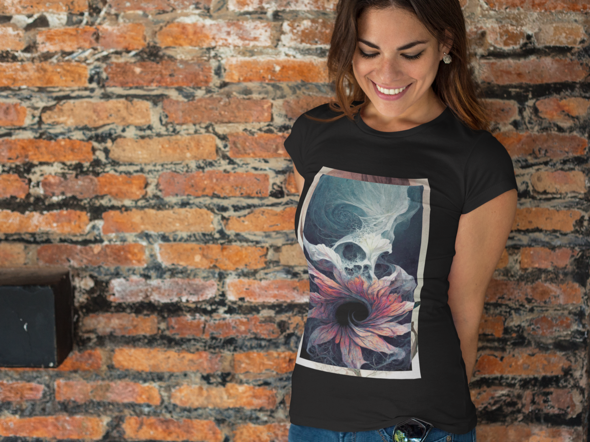 Nome do produto: Camiseta Baby Long Flor Mistica