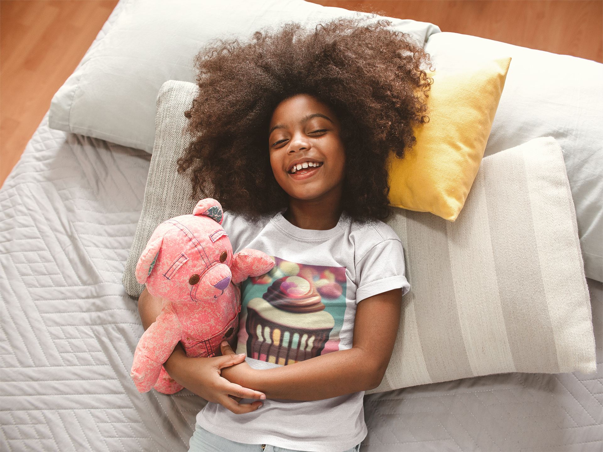 Nome do produto: Camiseta Infantil Cupcake 4