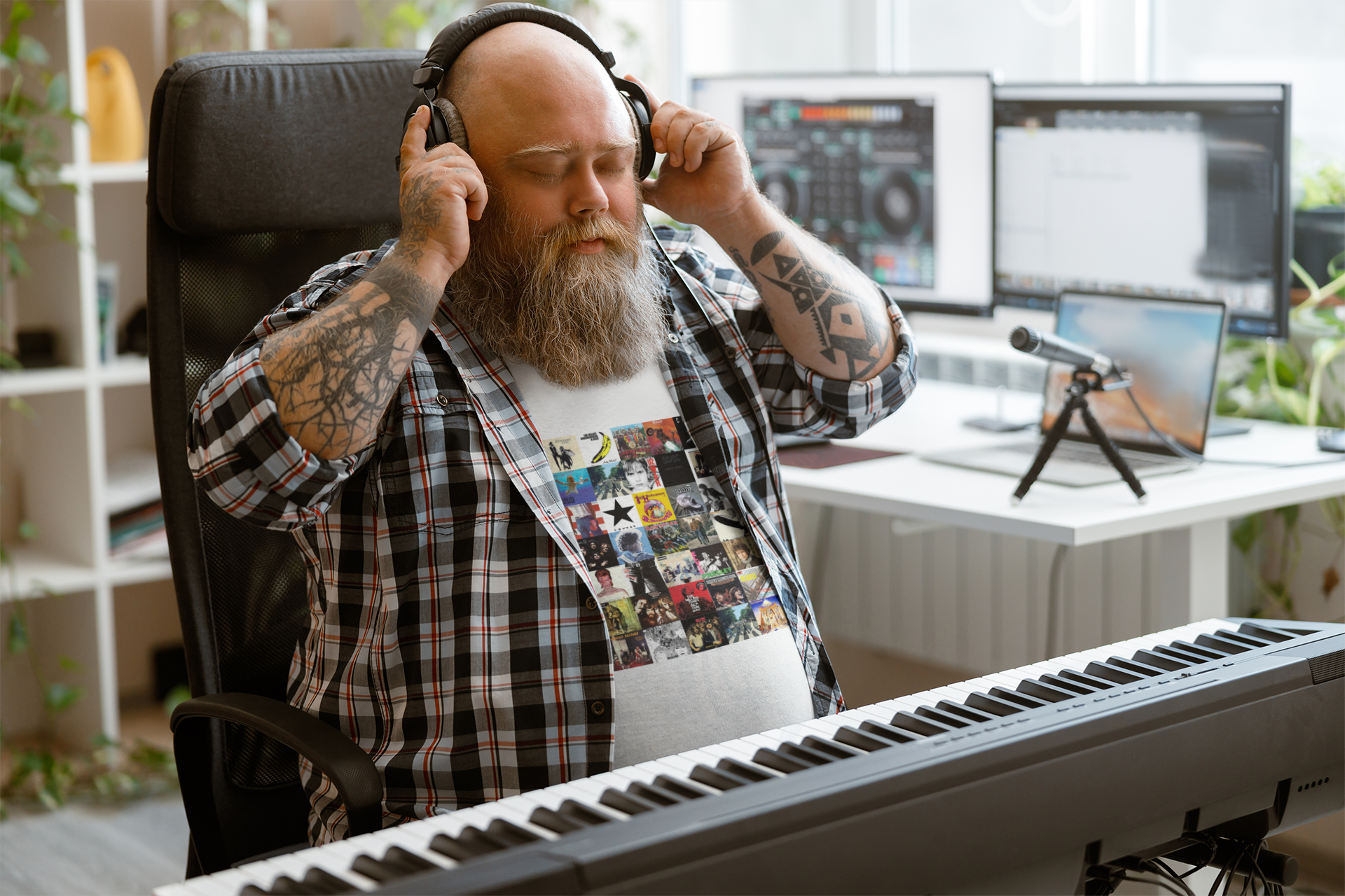 Nome do produto: Camiseta Plus Vinil Disco