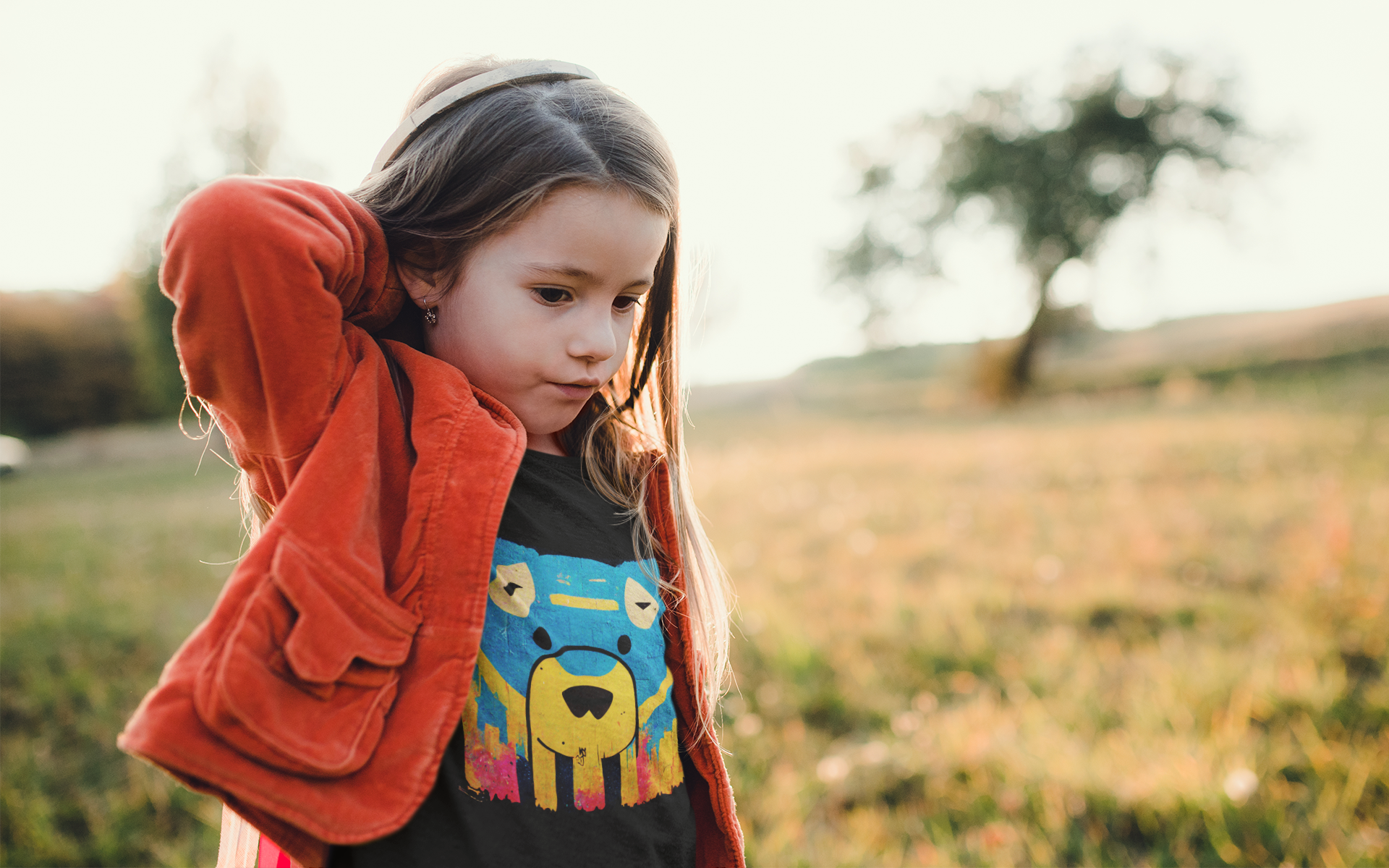 Nome do produto: Camiseta infantil Urso Graffitti
