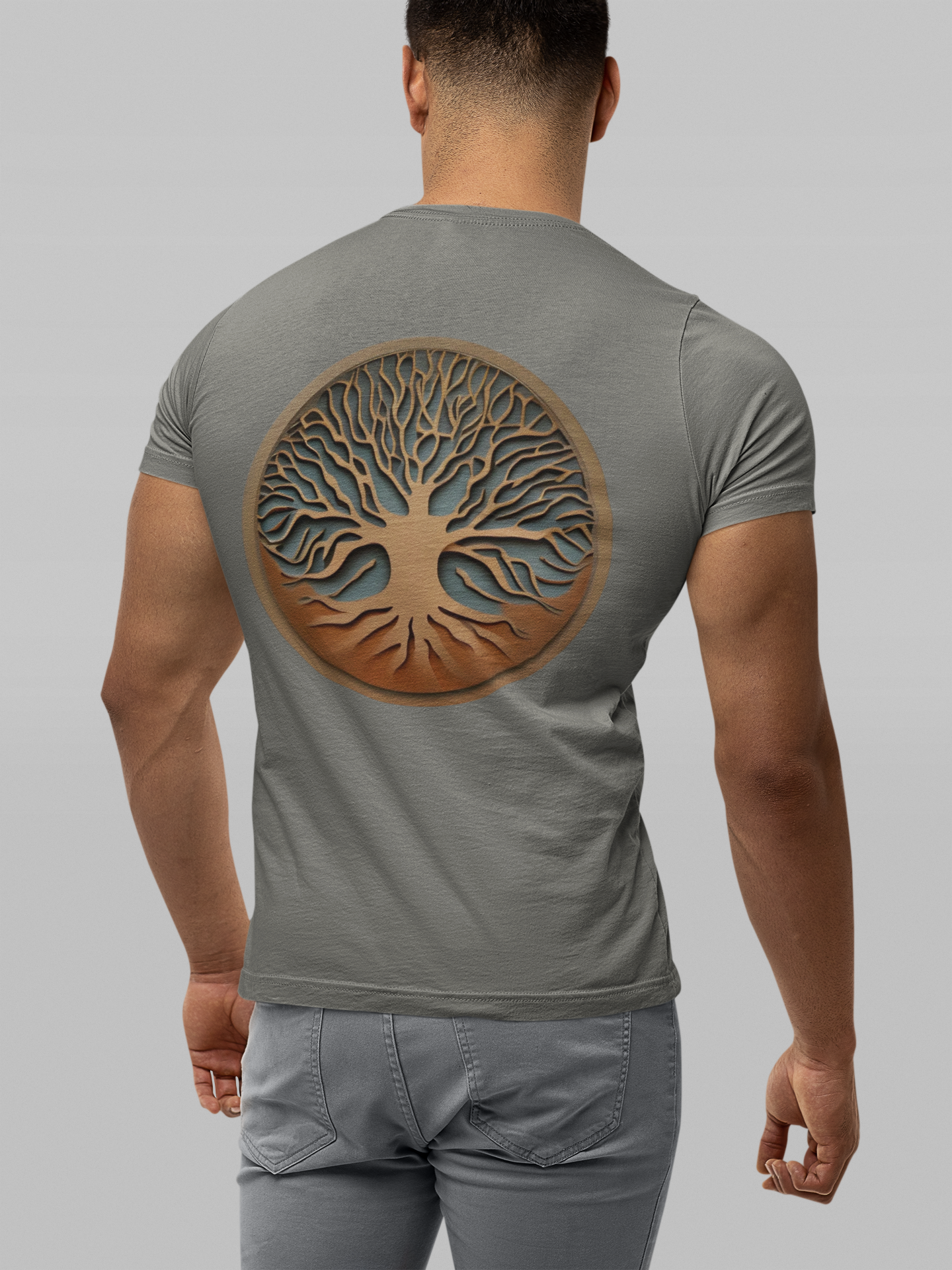 Nome do produto: Camiseta Masculina Arvore Tribal 6
