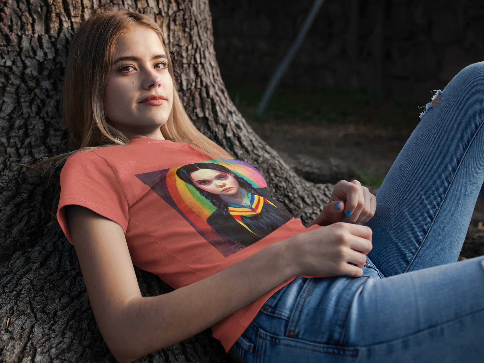 Nome do produto: Camiseta Baby Long Wandinha