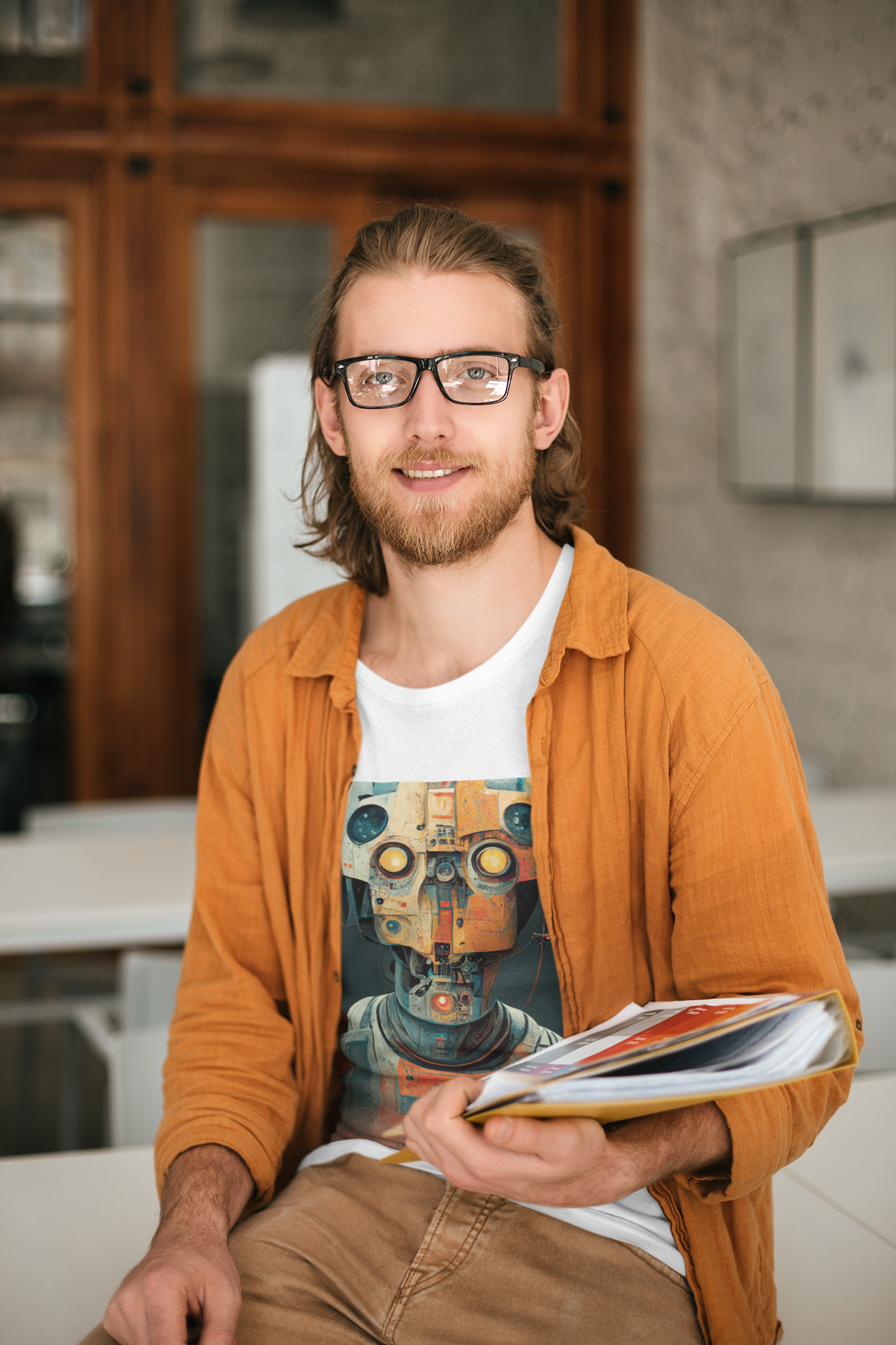 Nome do produto: Camiseta Masculina Robô