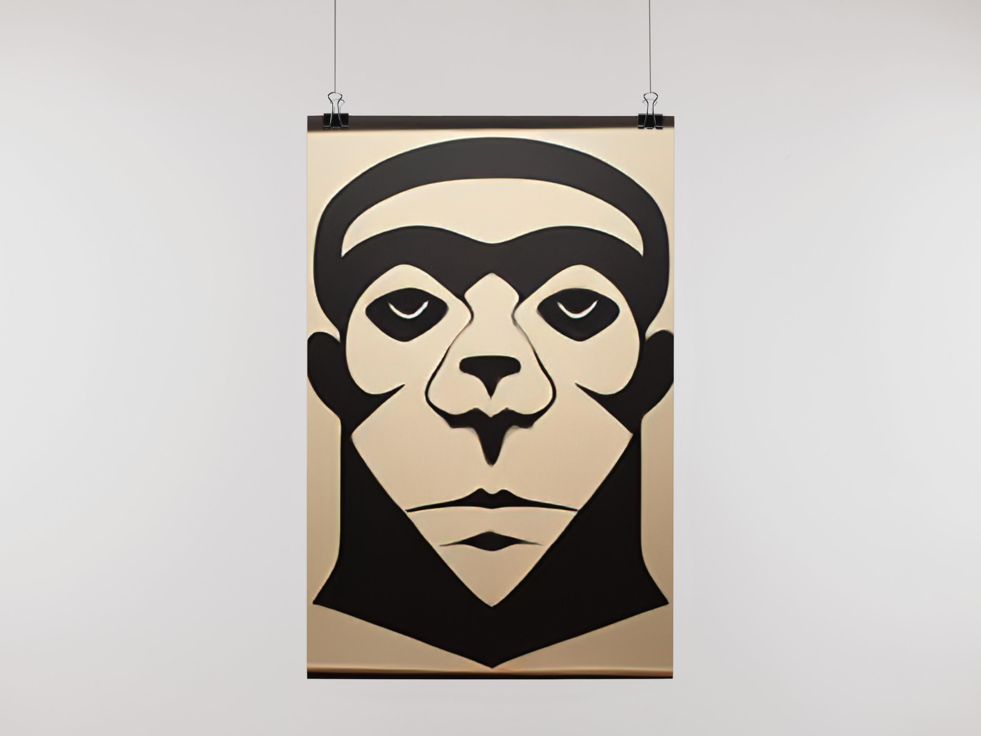 Nome do produto: Poster Macaco Tribal 4