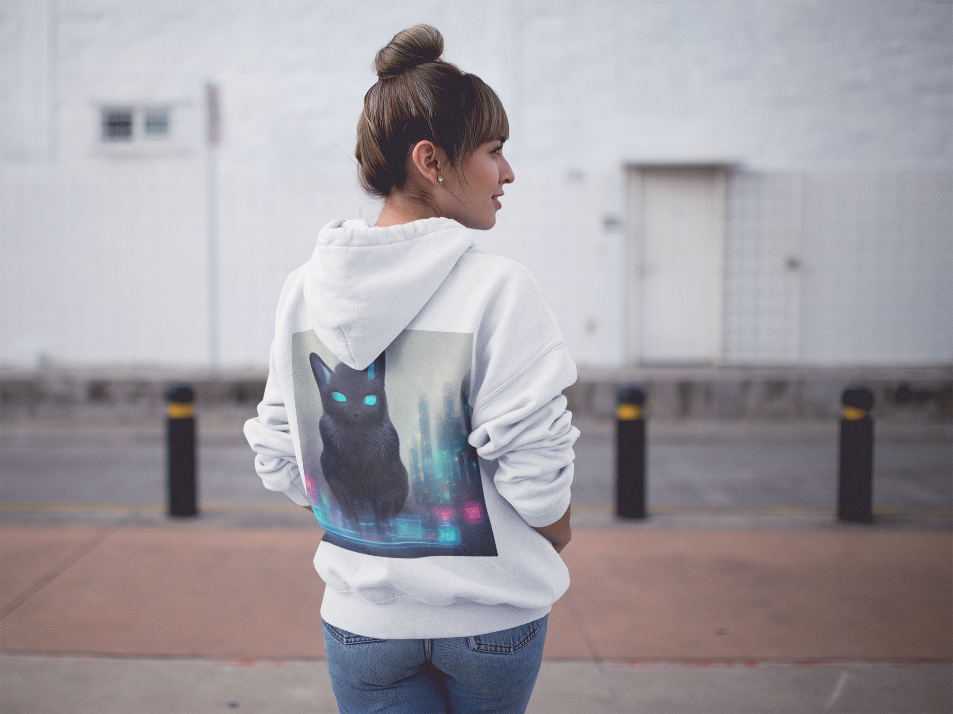 Nome do produto: Moletom Gato Preto