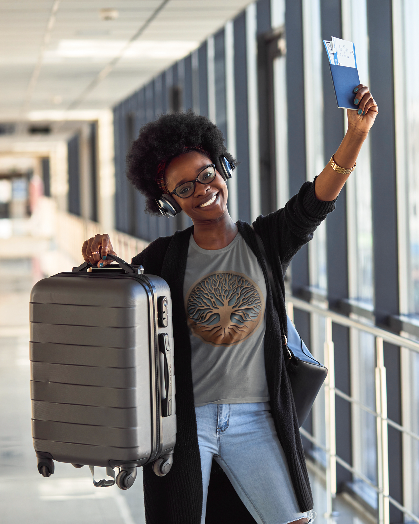 Nome do produto: Camiseta Baby Long arvore tribal 6