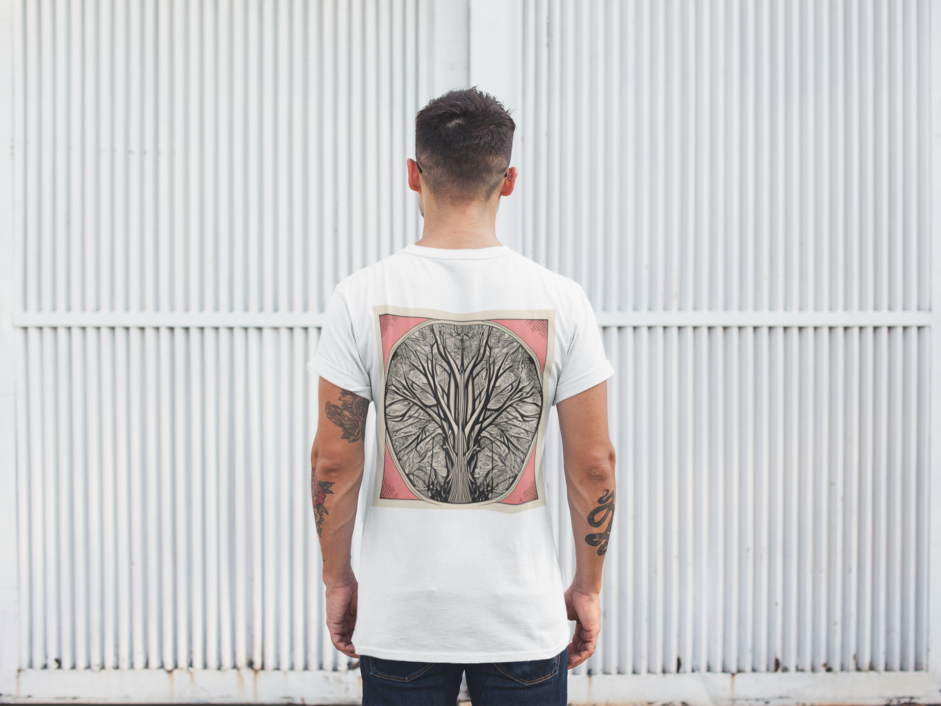 Nome do produto: Camiseta Masculina Arvore tribal 5