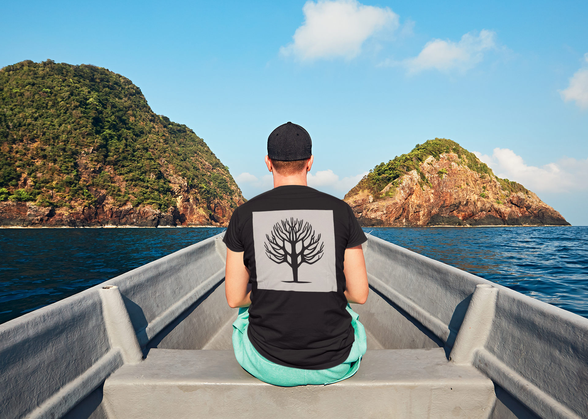 Nome do produto: Camiseta Masculina Arvore Tribal 6