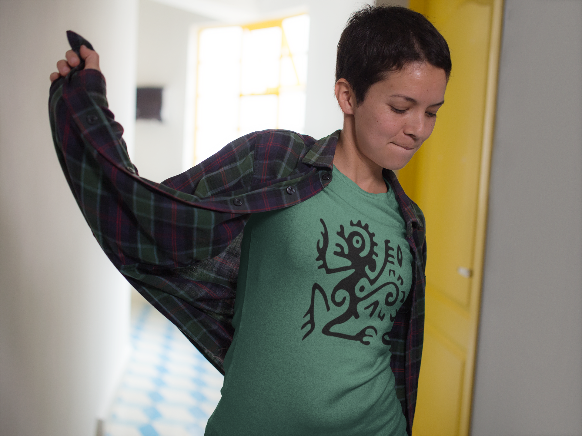 Nome do produto: Camiseta Baby Long Macaco Tribal