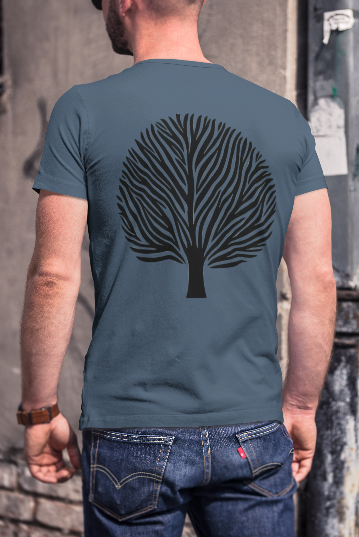 Nome do produto: Camiseta Masculina Arvore Tribal 1