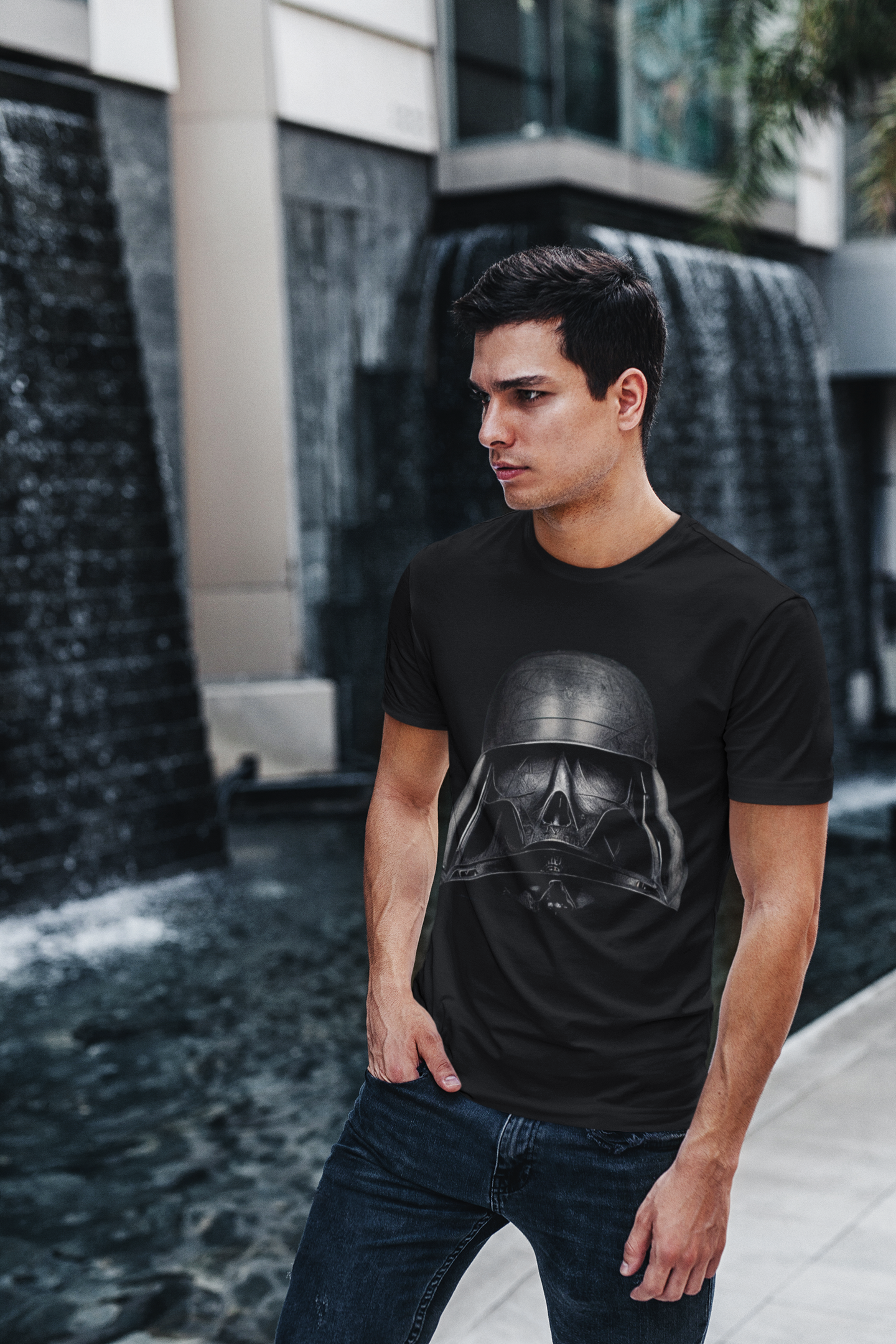Nome do produto: Camiseta Masculina Darth 