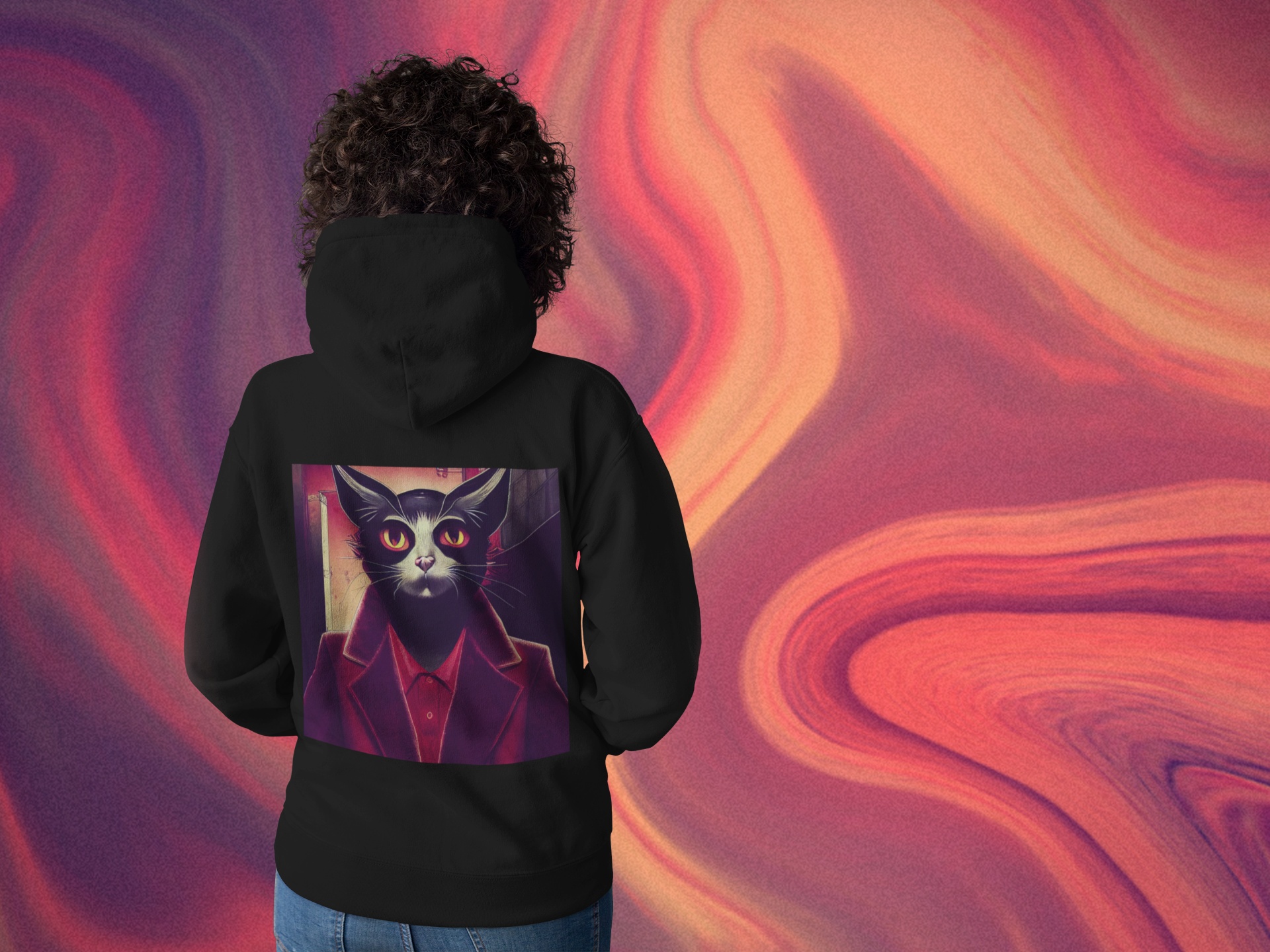 Nome do produto: Moletom Gato Mafioso