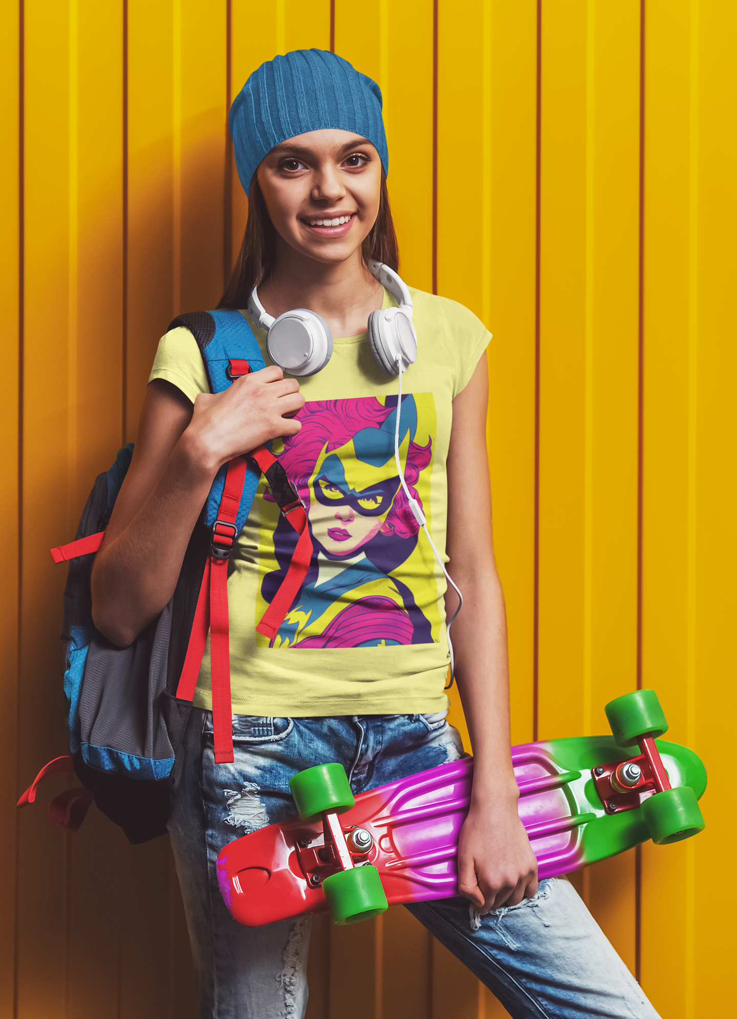 Nome do produto: Camiseta Baby Long Batgirl