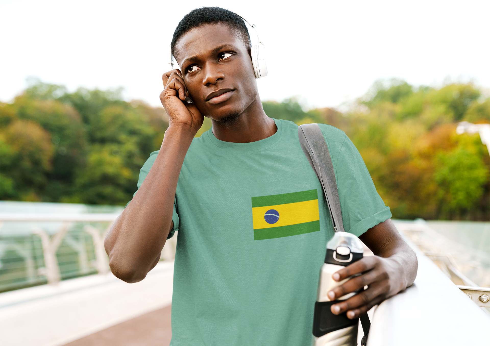 Nome do produto: Camiseta Masculina do Brasil 5