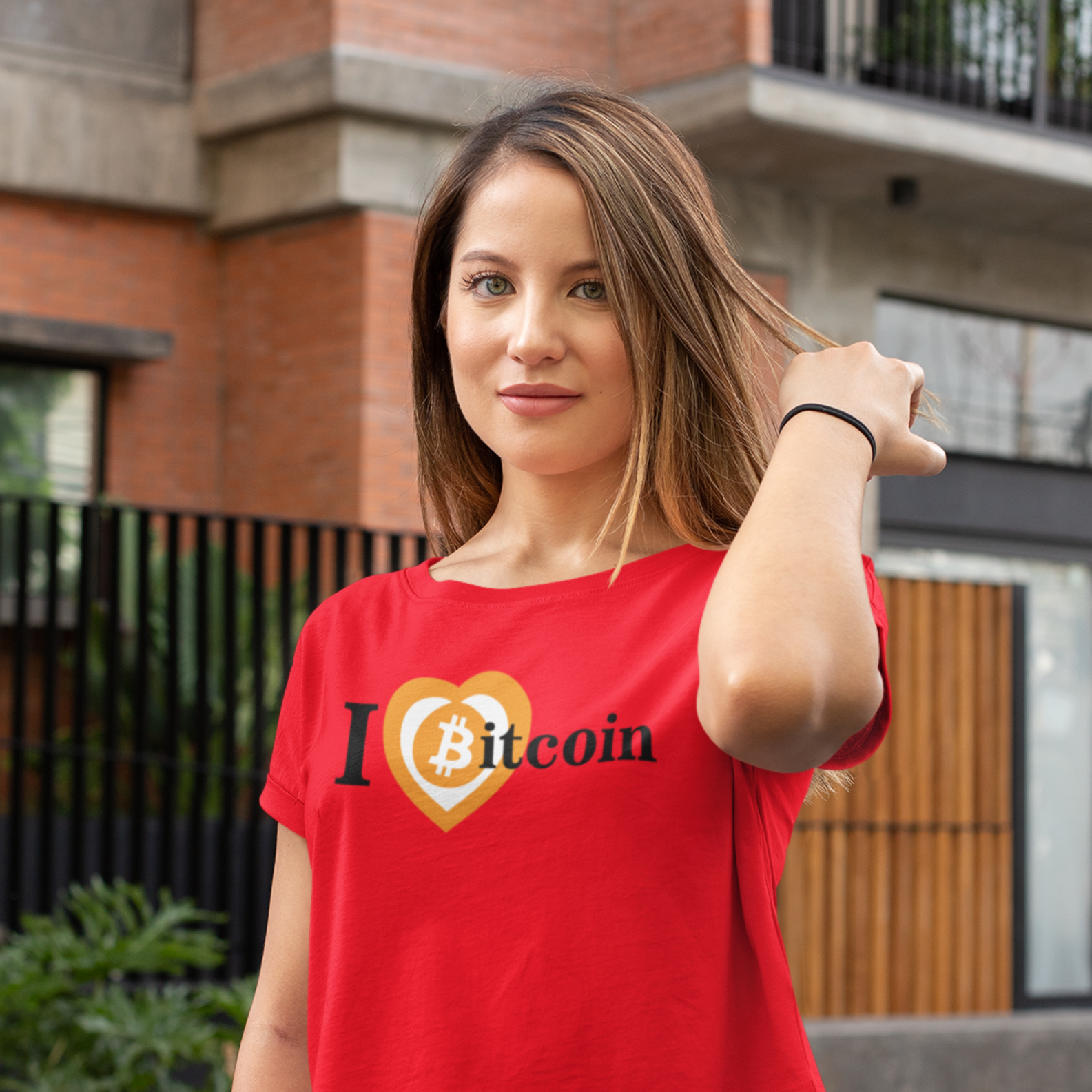 Nome do produto: Baby Look I Love Bitcoin BTC033-BQ