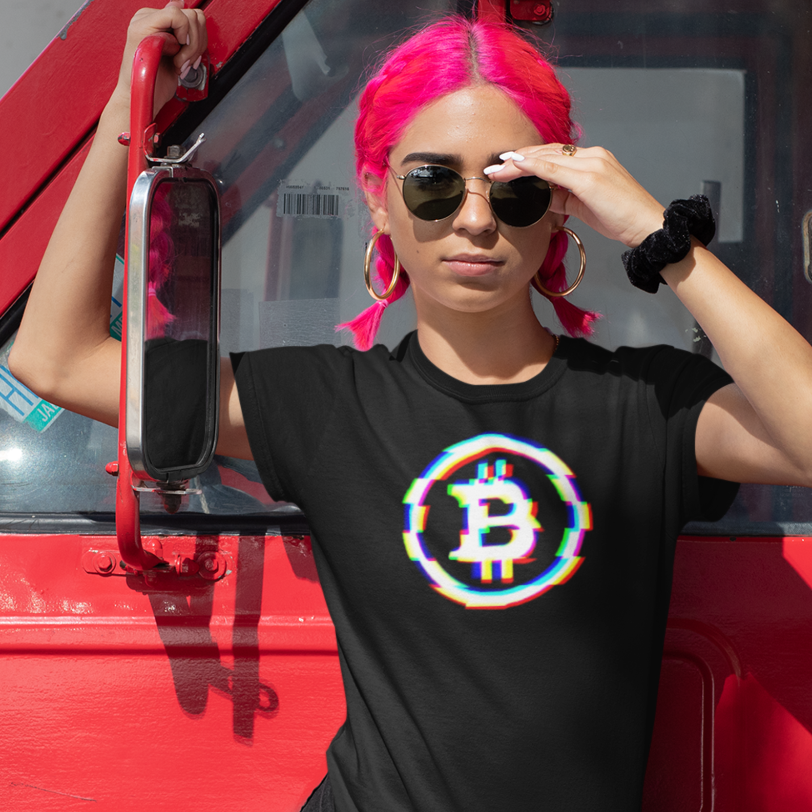Nome do produto: Baby Look Bitcoin Neon BTC006-BQ