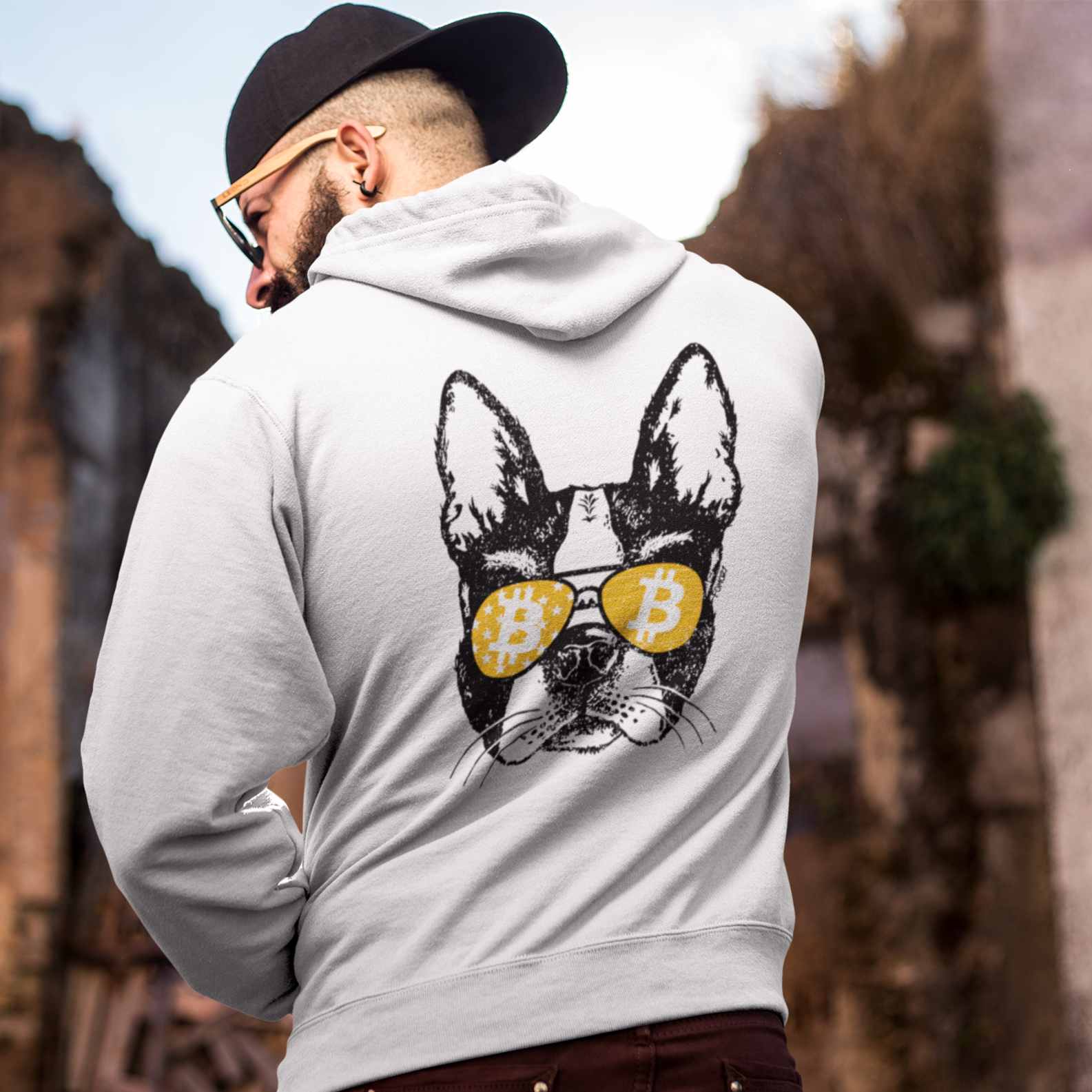 Nome do produto: Moletom Ziper Bitcoin Dog BTC012-MZ