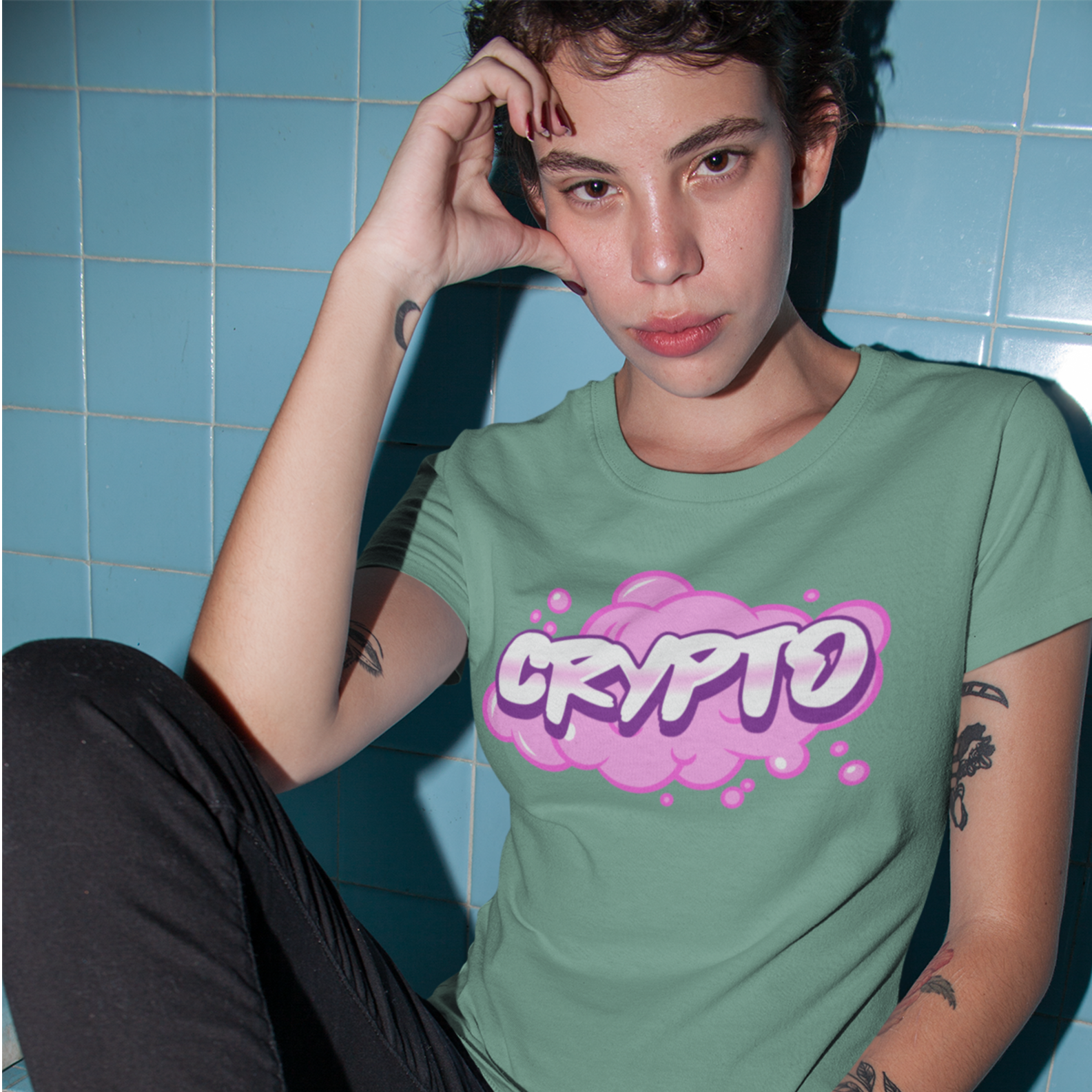 Nome do produto: Baby Look Crypto Bubble CRY005-BE