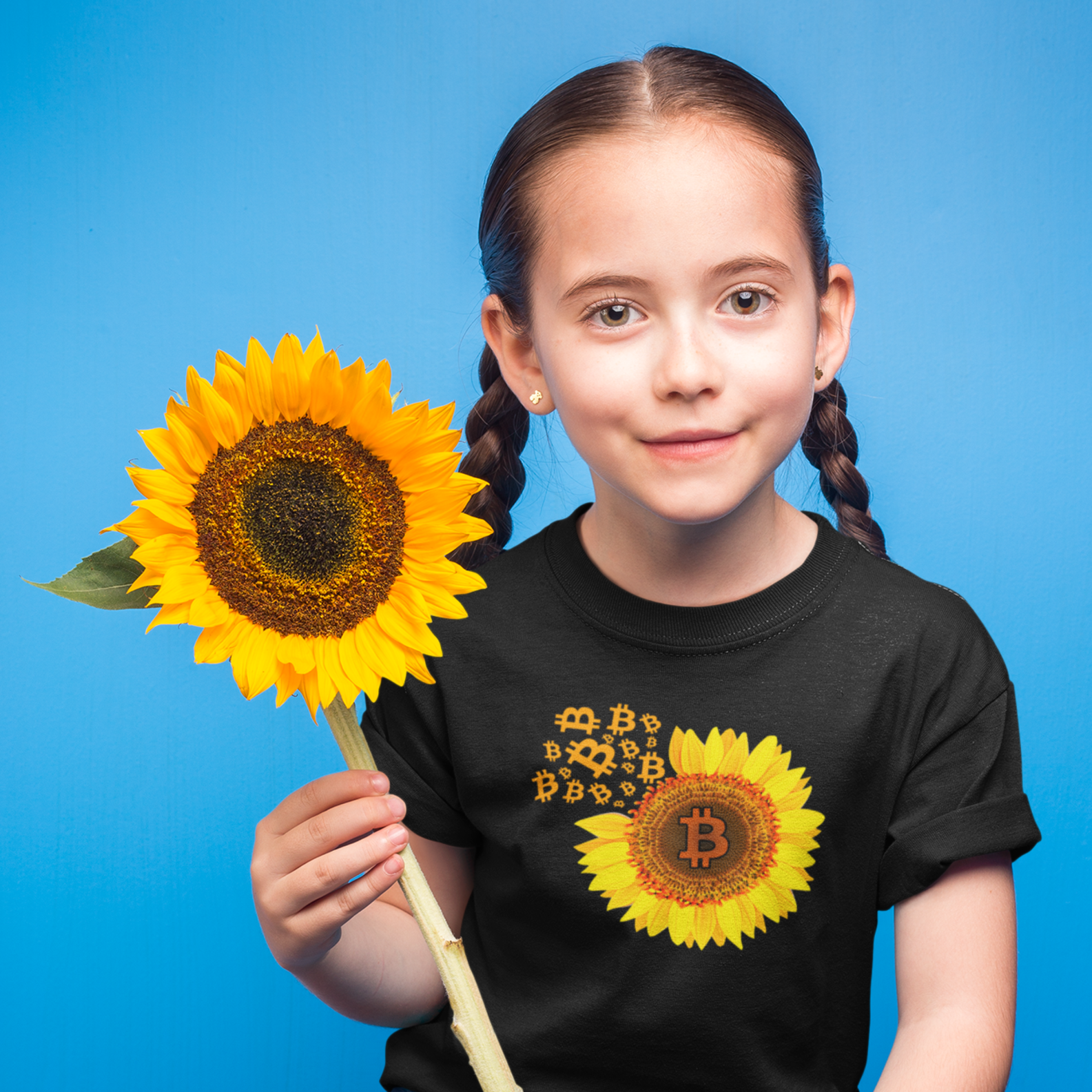 Nome do produto: Camiseta Infantil Sunflower Coin BTC007-CI