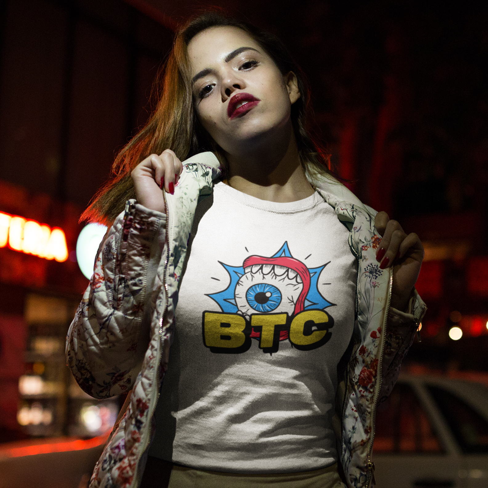 Nome do produto: Camiseta Bitcoin Eyes BTC041-CQ