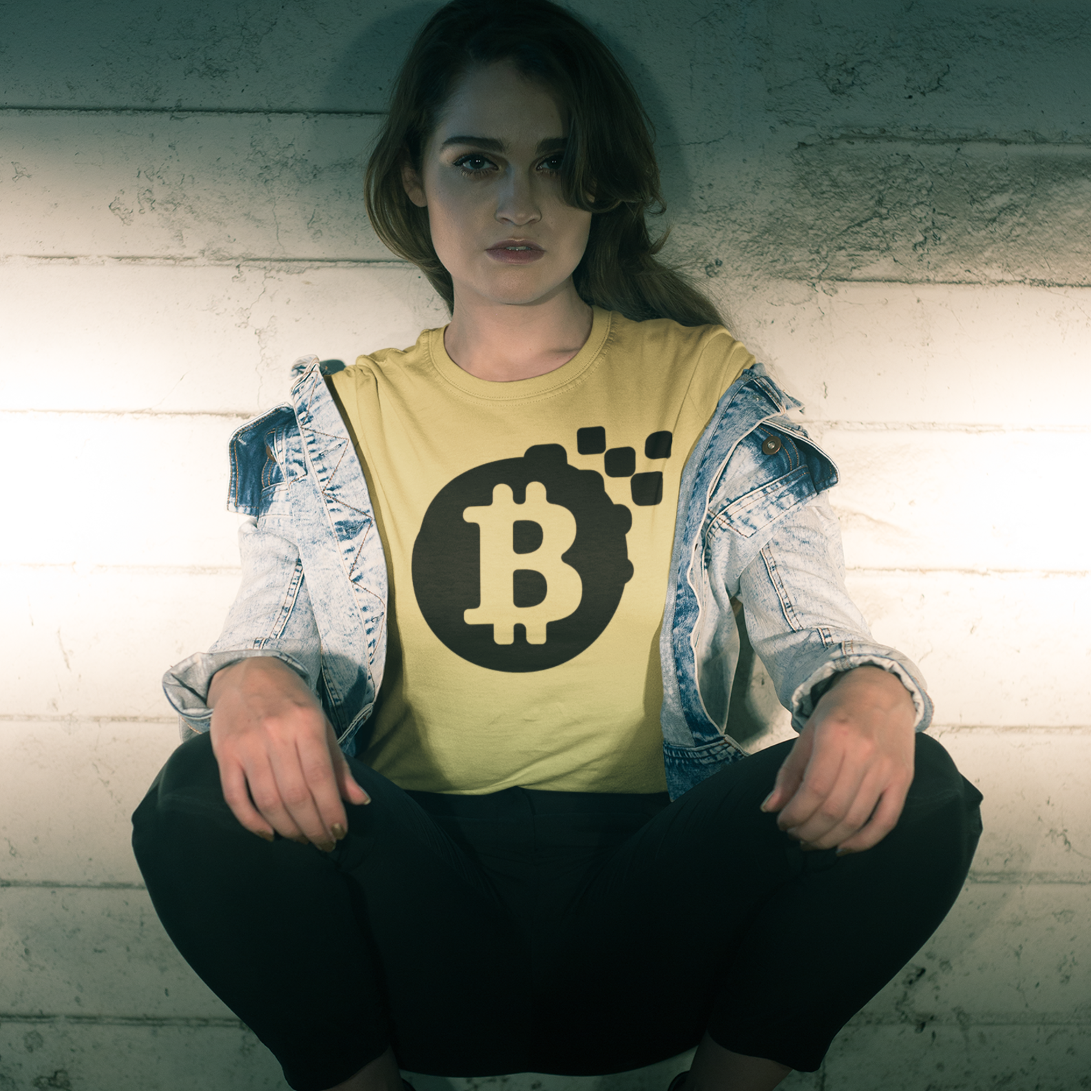 Nome do produto: Baby Look Estonada Bitcoin Blocks BTC036-CE
