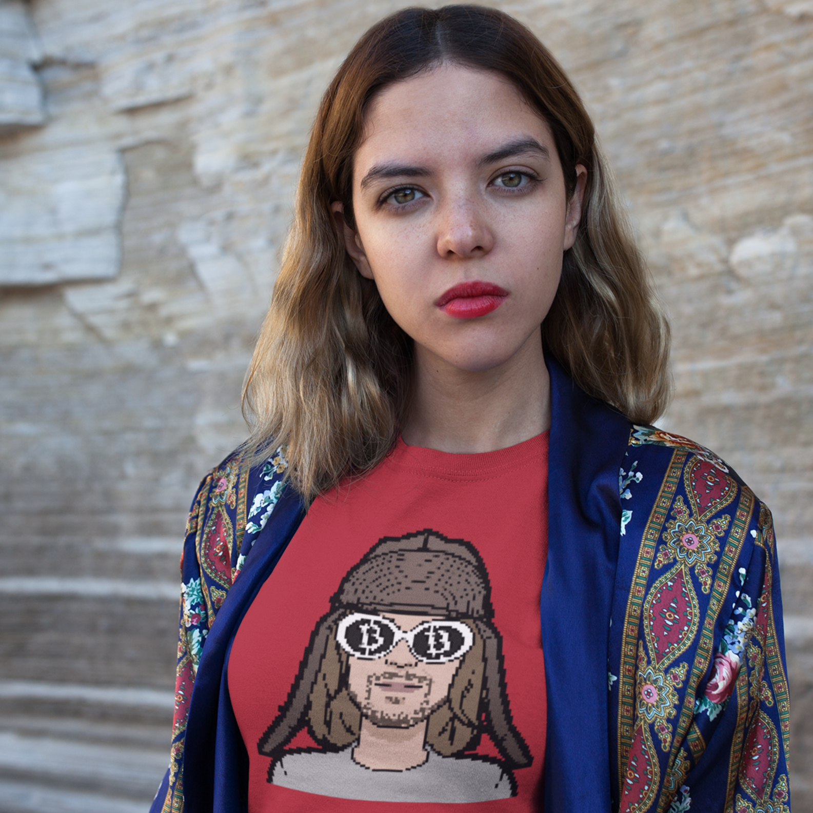 Nome do produto: Camiseta Bitcoin Pixel BTC014-CQ