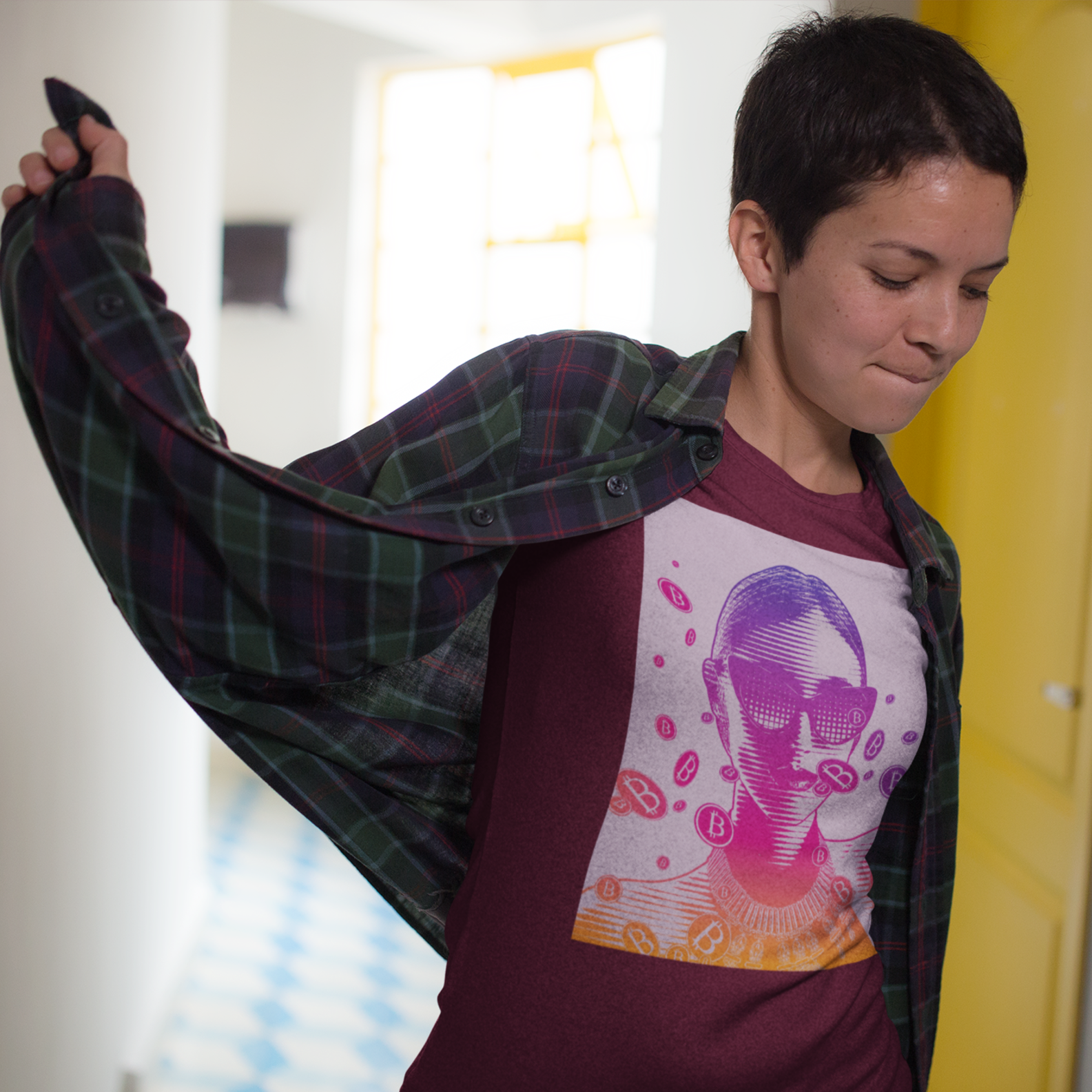 Nome do produto: Camiseta Lady Bitcoin BTC009-CQ