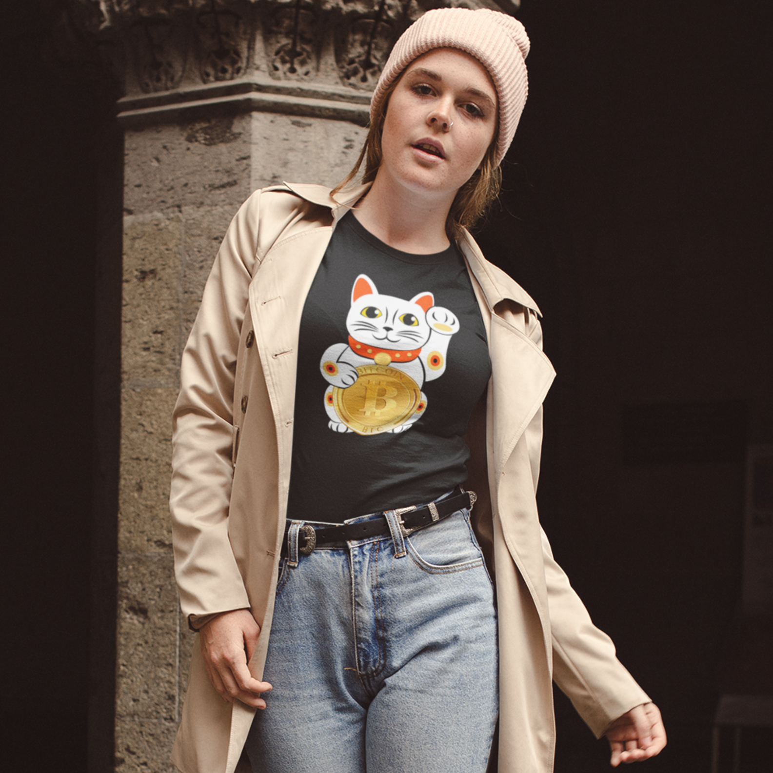 Nome do produto: Baby Look Bitcoin Cat BTC010-BQ