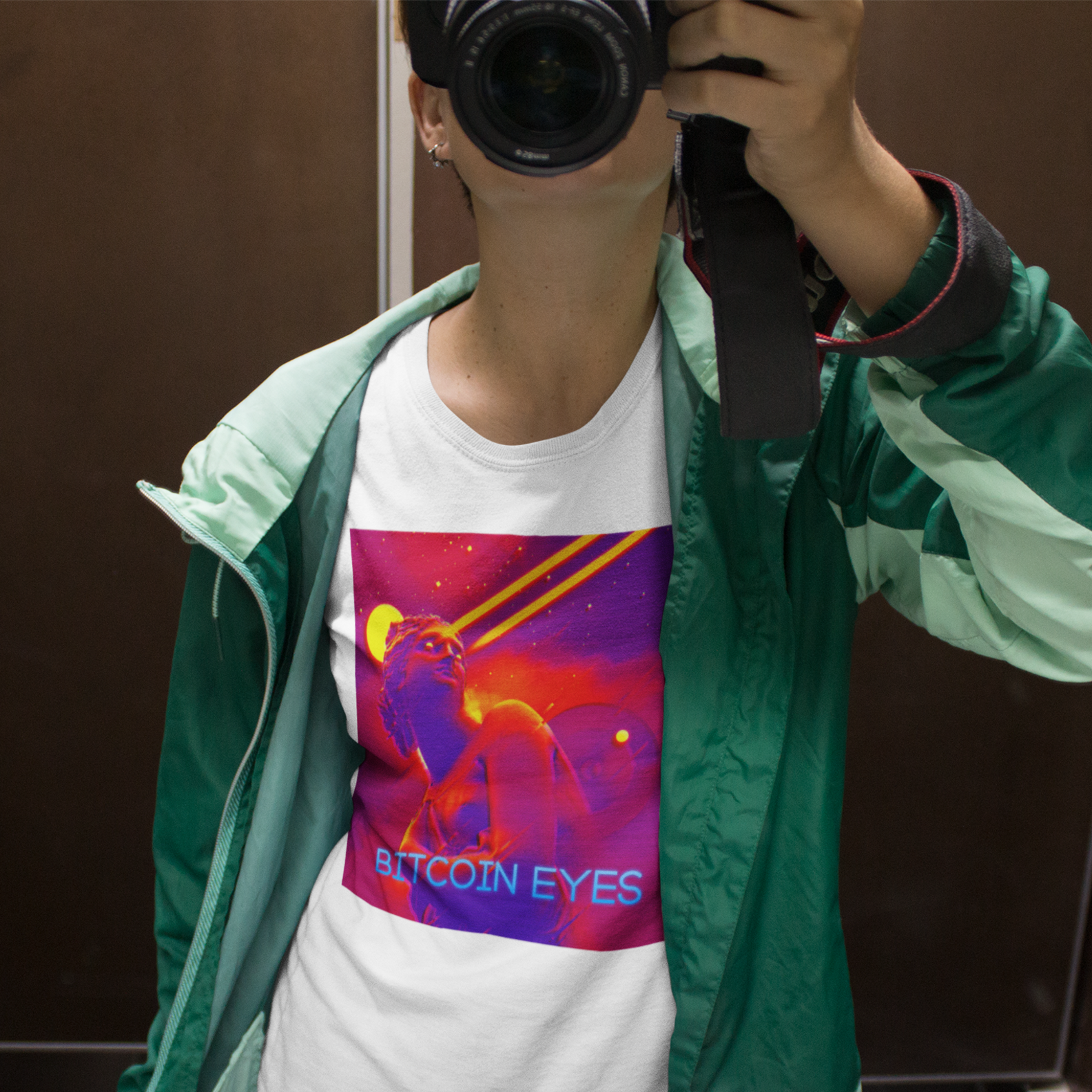 Nome do produto: Camiseta Bitcoin Eyes BTC052-CQ