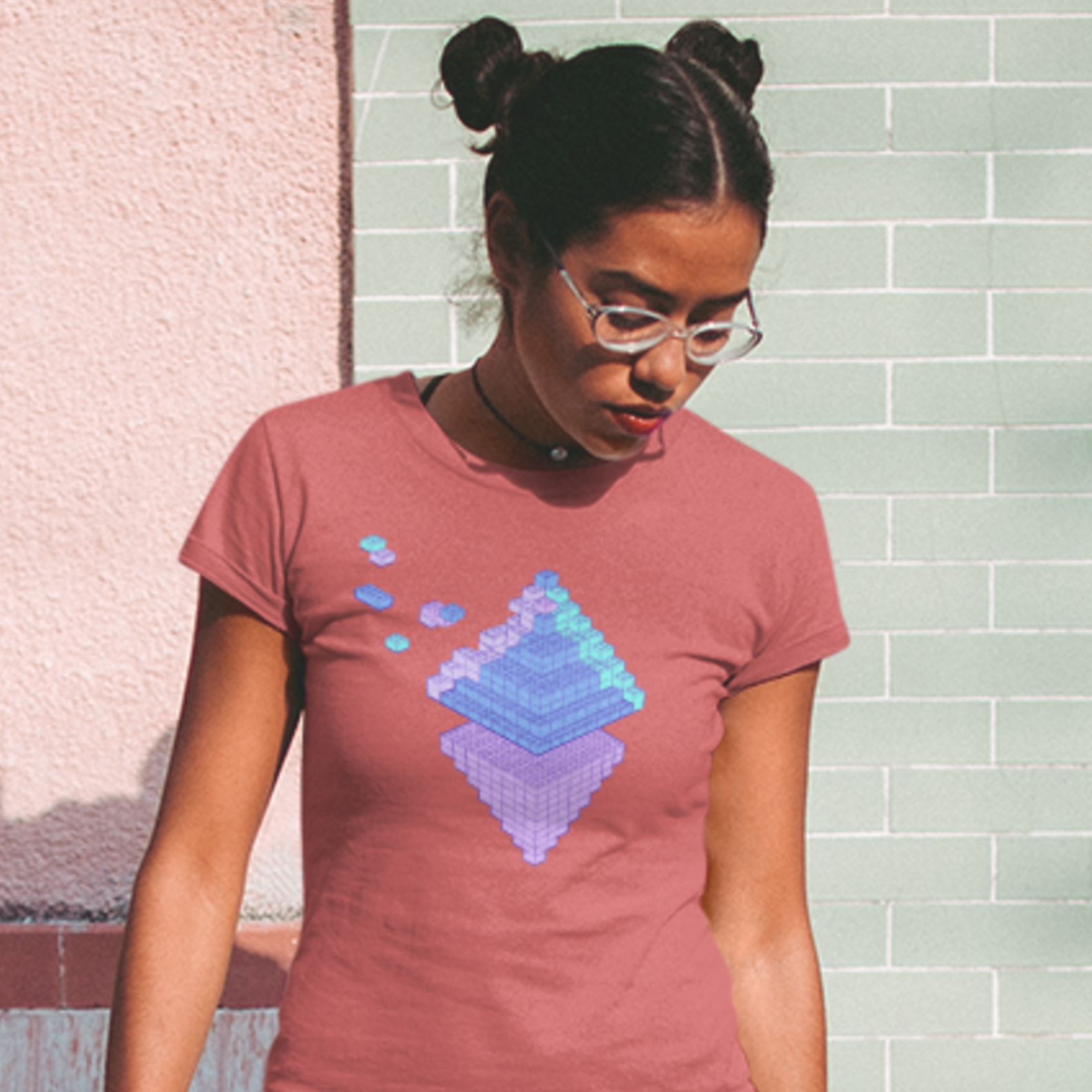 Nome do produto: Baby Look Estonada Ethereum Blocks ATC004-BE