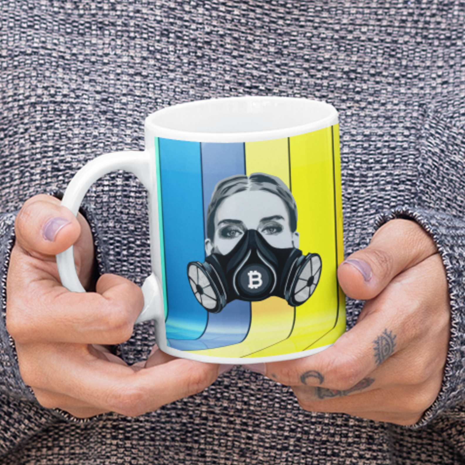 Nome do produto: Caneca Bitcoin Glitch BTC015-CA