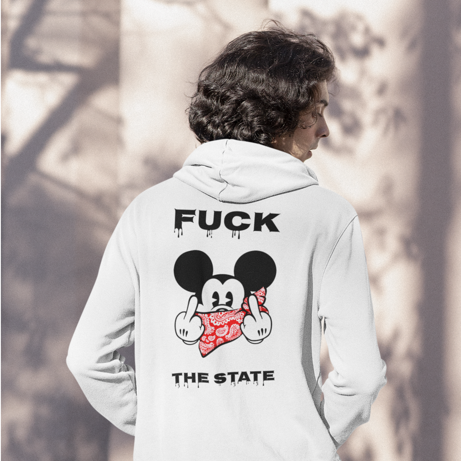 Nome do produto: Moletom Ziper Fuck The State (B) ANC012-MZ