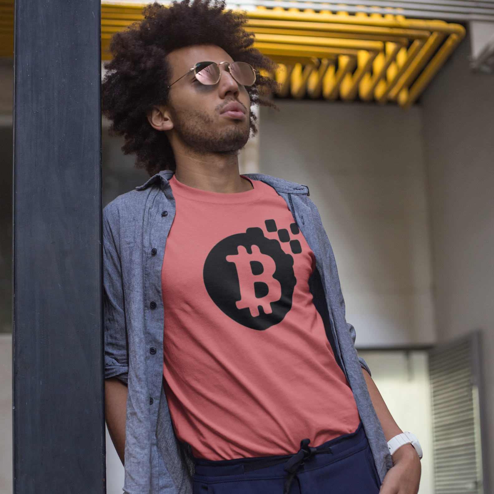 Nome do produto: Camiseta Estonada Bitcoin Blocks BTC036-CE