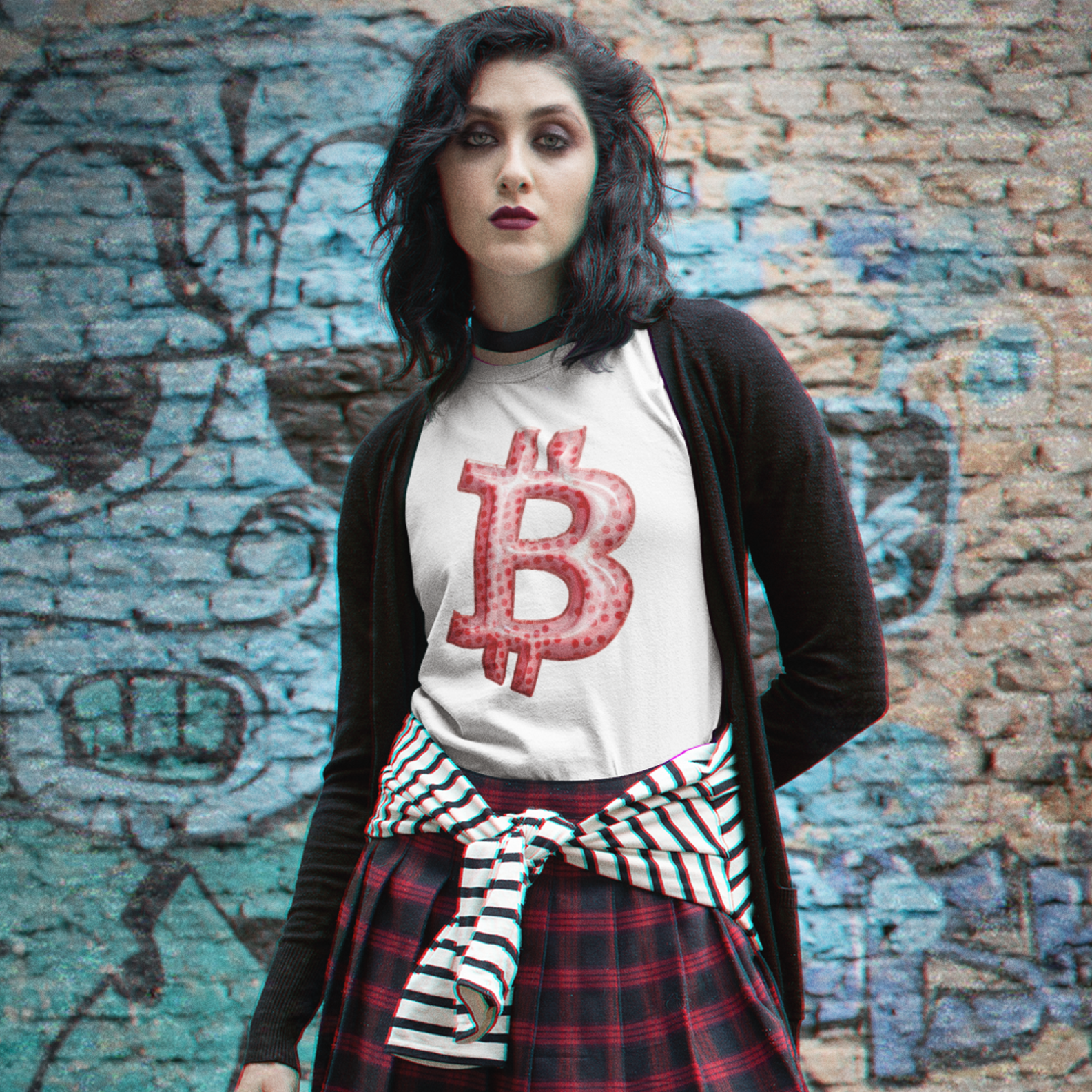 Nome do produto: Baby Look Bitcoin Balloon Red BTC048-BQ